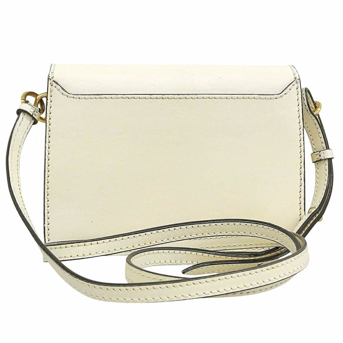 Jimmy Choo White Leather Shoulder Bag (Pre-Owned)