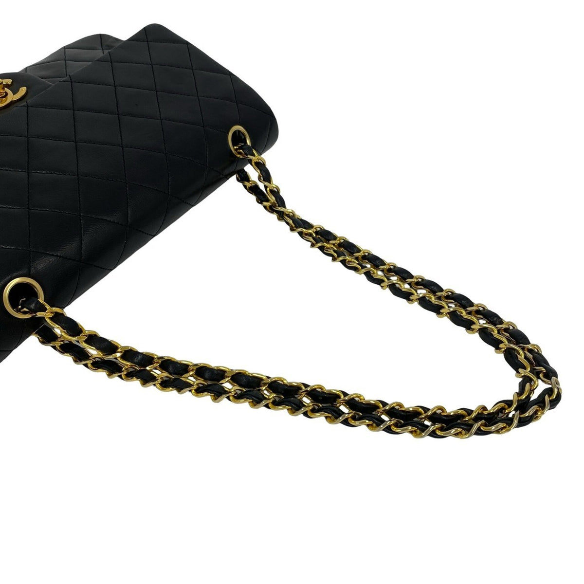 Chanel Black Leather Shoulder Bag (Pre-Owned)