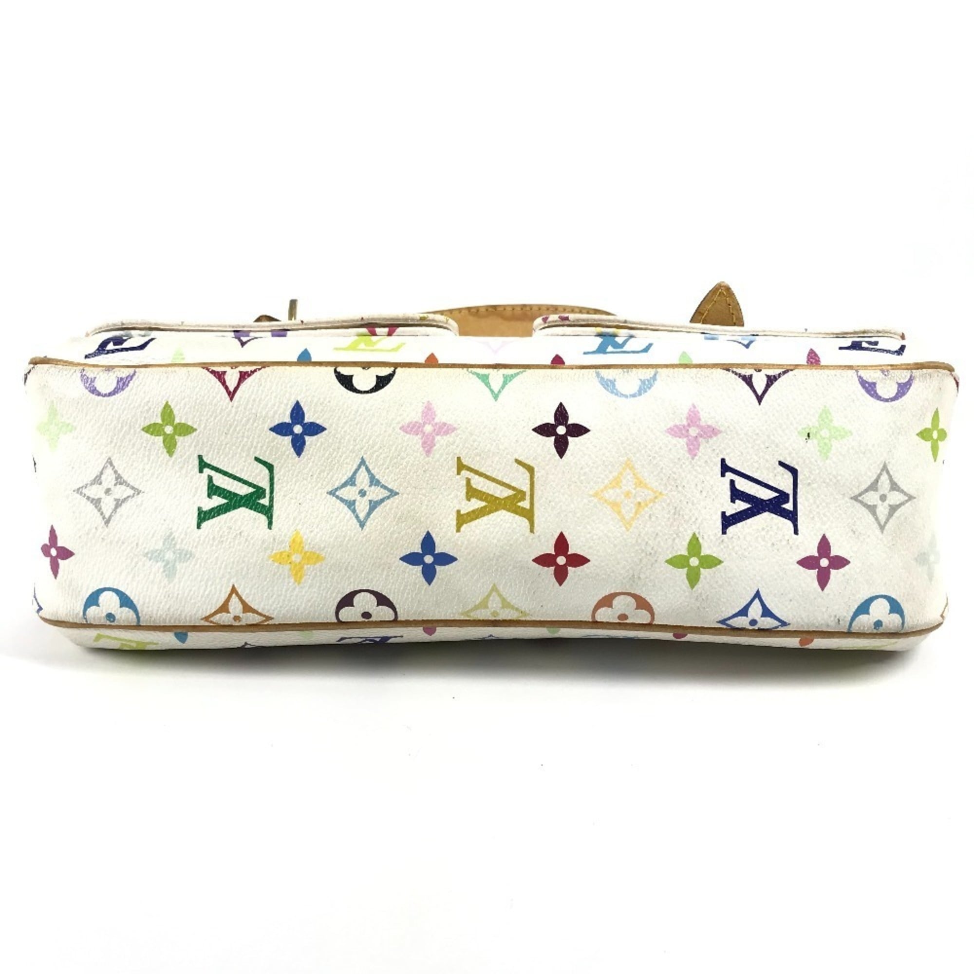 Louis Vuitton Blanc White Monogram Multicolore Shoulder Bag (Pre-Owned)