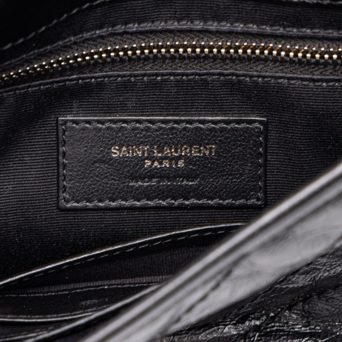 Saint Laurent Black Leather Shoulder Bag (Pre-Owned)