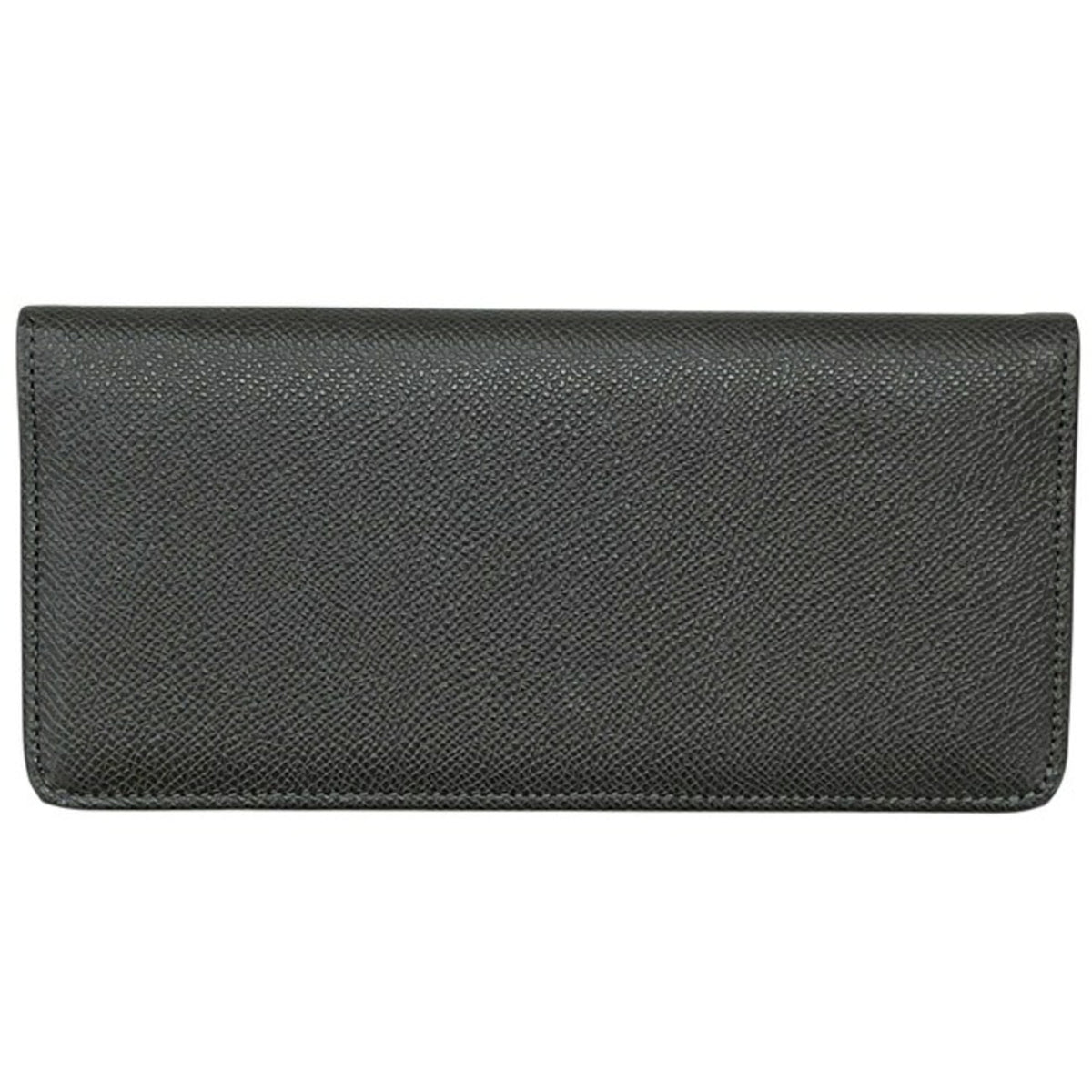 Dunhill Khaki Leather Long Wallet (Bi-Fold) (Pre-Owned)