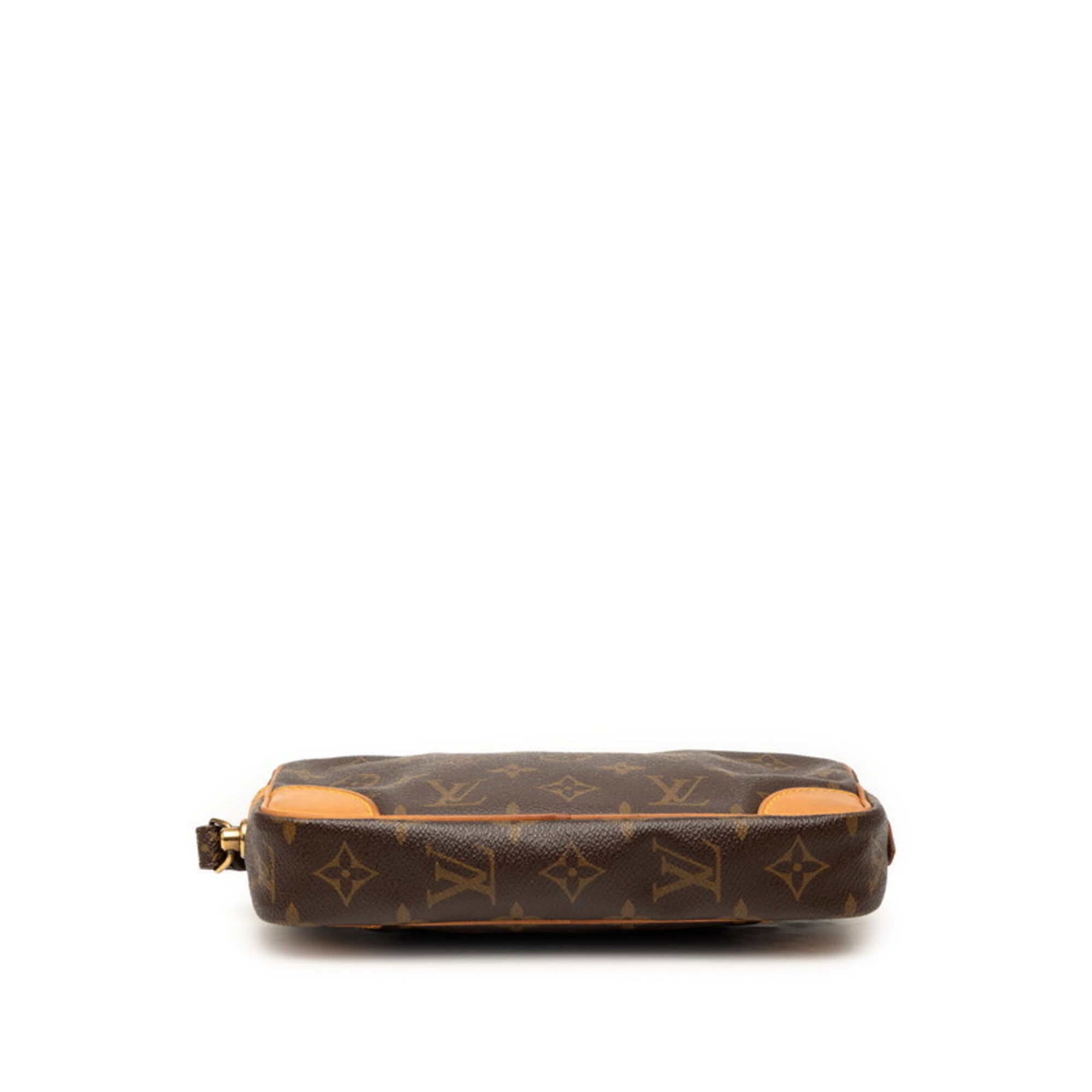 Louis Vuitton Brown Pvc Leather Clutch Bag (Pre-Owned)