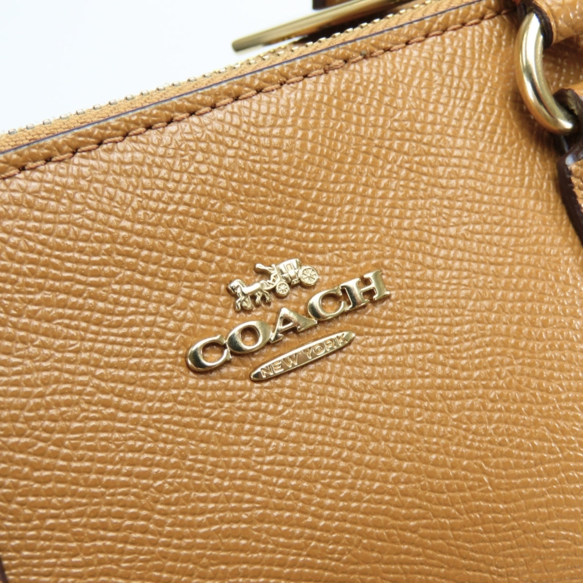 Coach Brown Camel Leather Handbag Shoulder Bag (Pre-Owned)