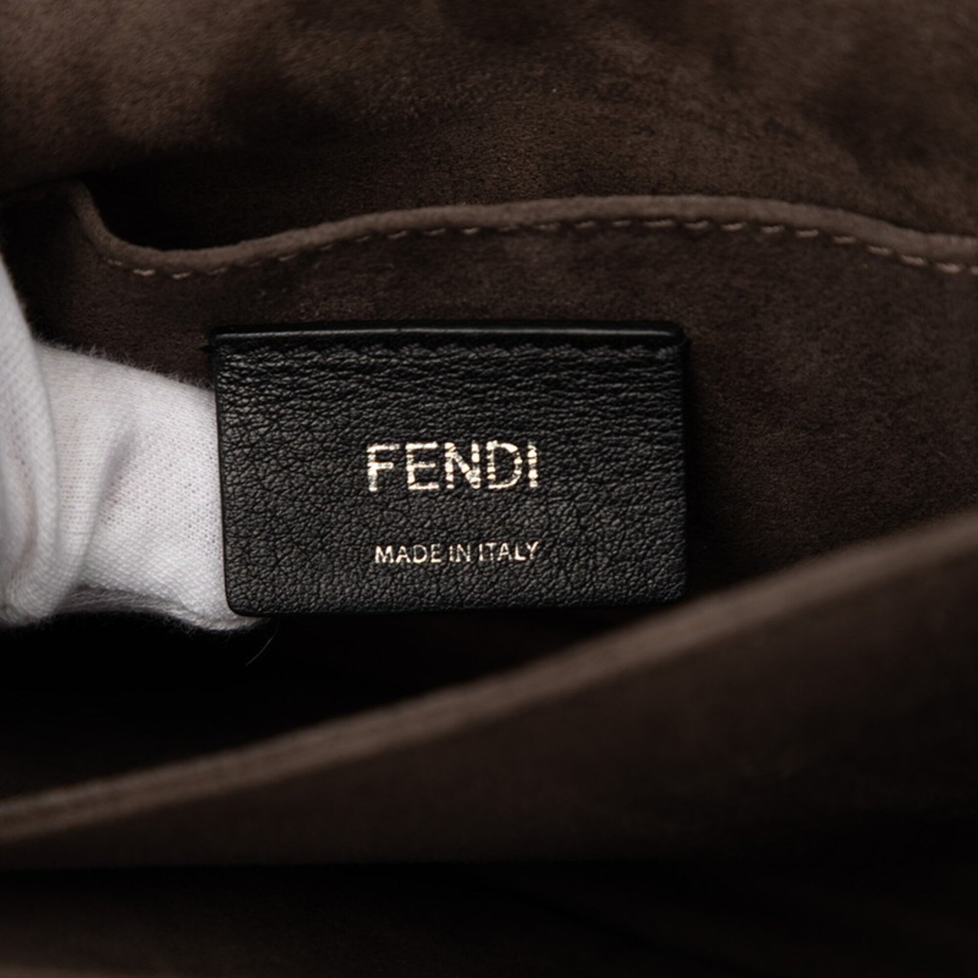 Fendi Silver Leather Shoulder Bag (Pre-Owned)