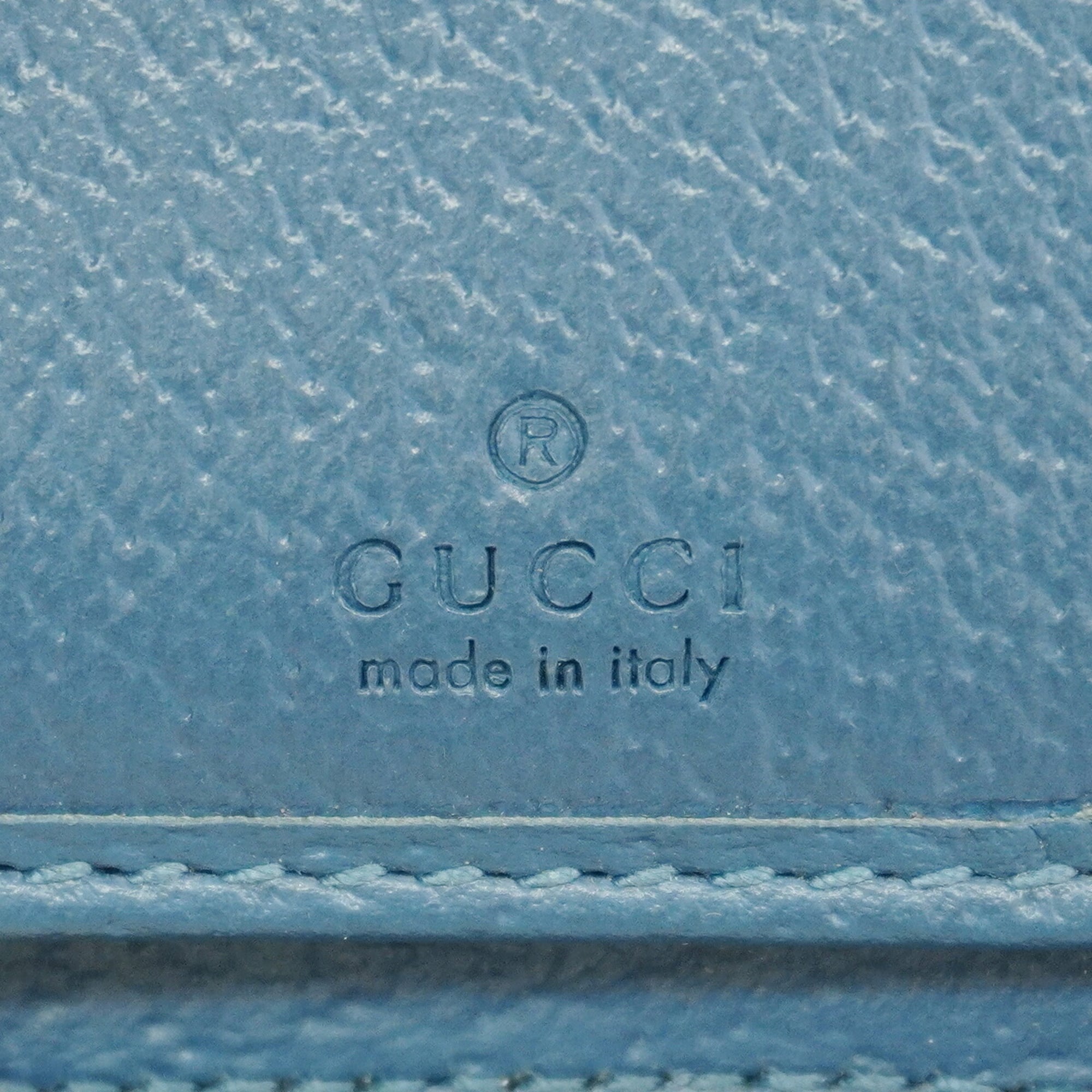 Gucci Black Blue Pvc Long Wallet (Bi-Fold) (Pre-Owned)