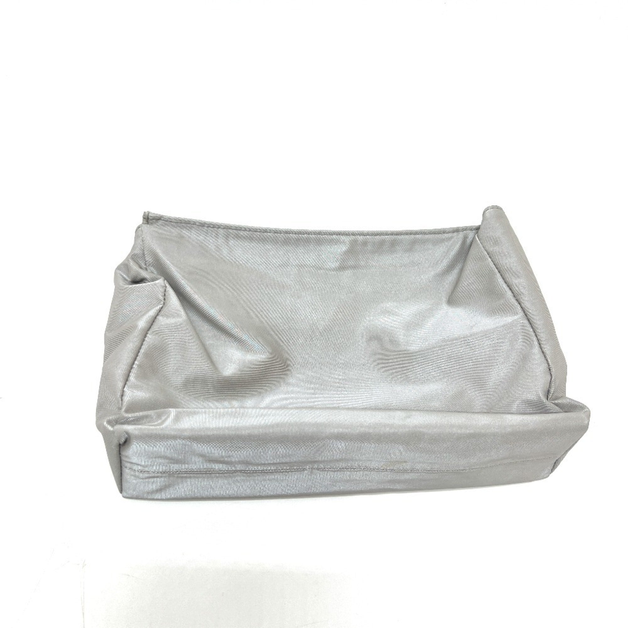 Chanel Gray Yellow Rubber Pouch Shoulder Bag Tote Bag (Pre-Owned)