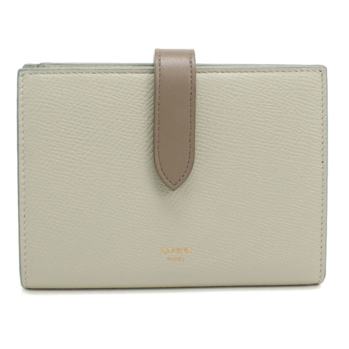 Celine Gray Leather Wallet (Bi-Fold) (Pre-Owned)
