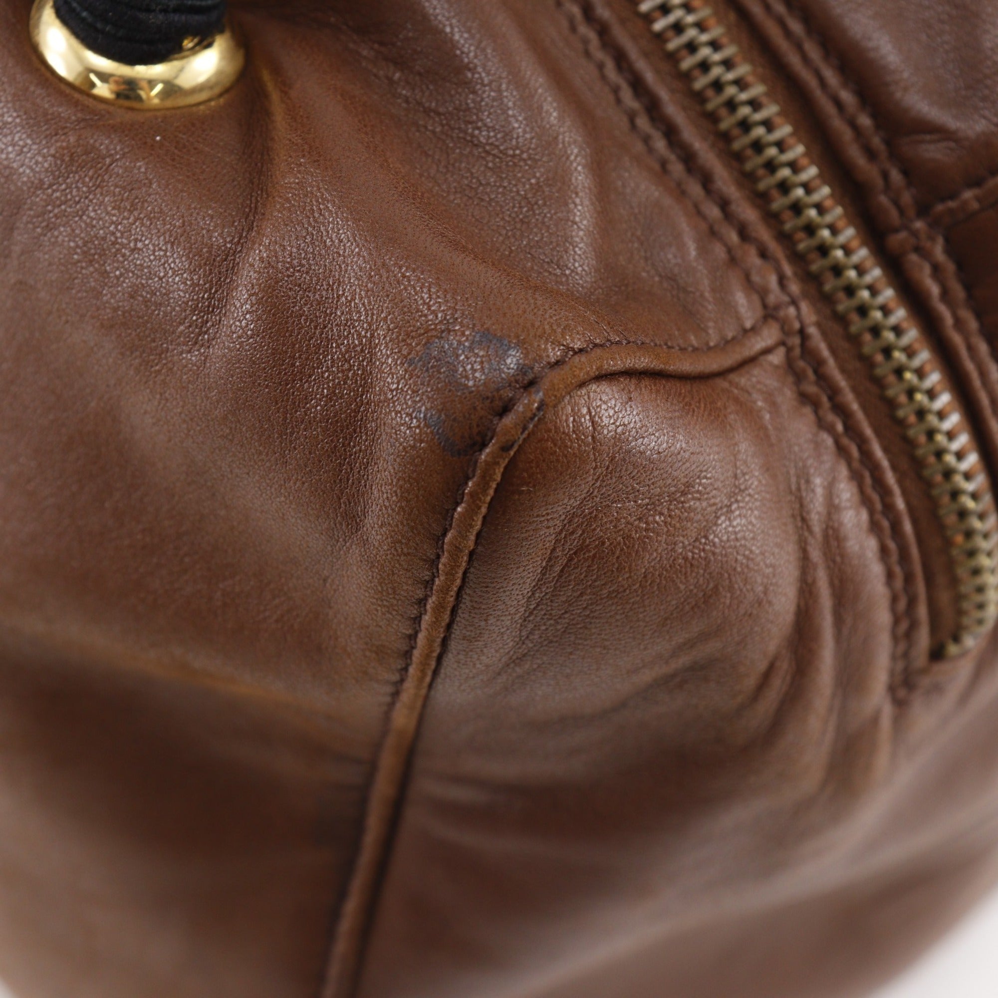 Prada Brown Leather Handbag (Pre-Owned)