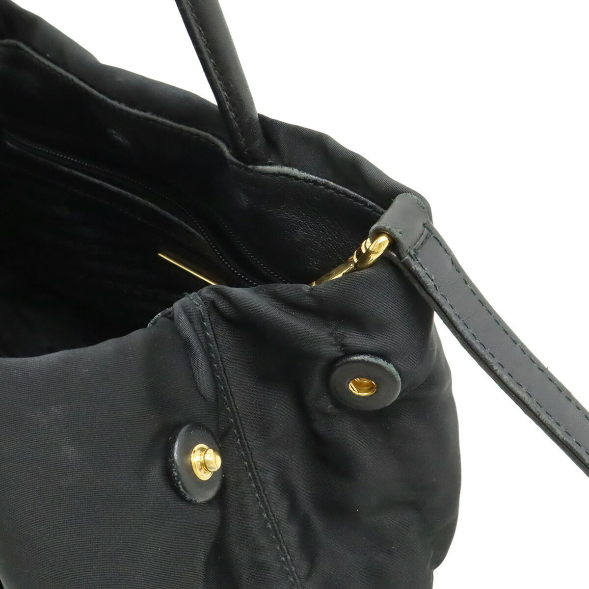 Prada Black Nero Bow Handbag Shoulder Bag (Pre-Owned)