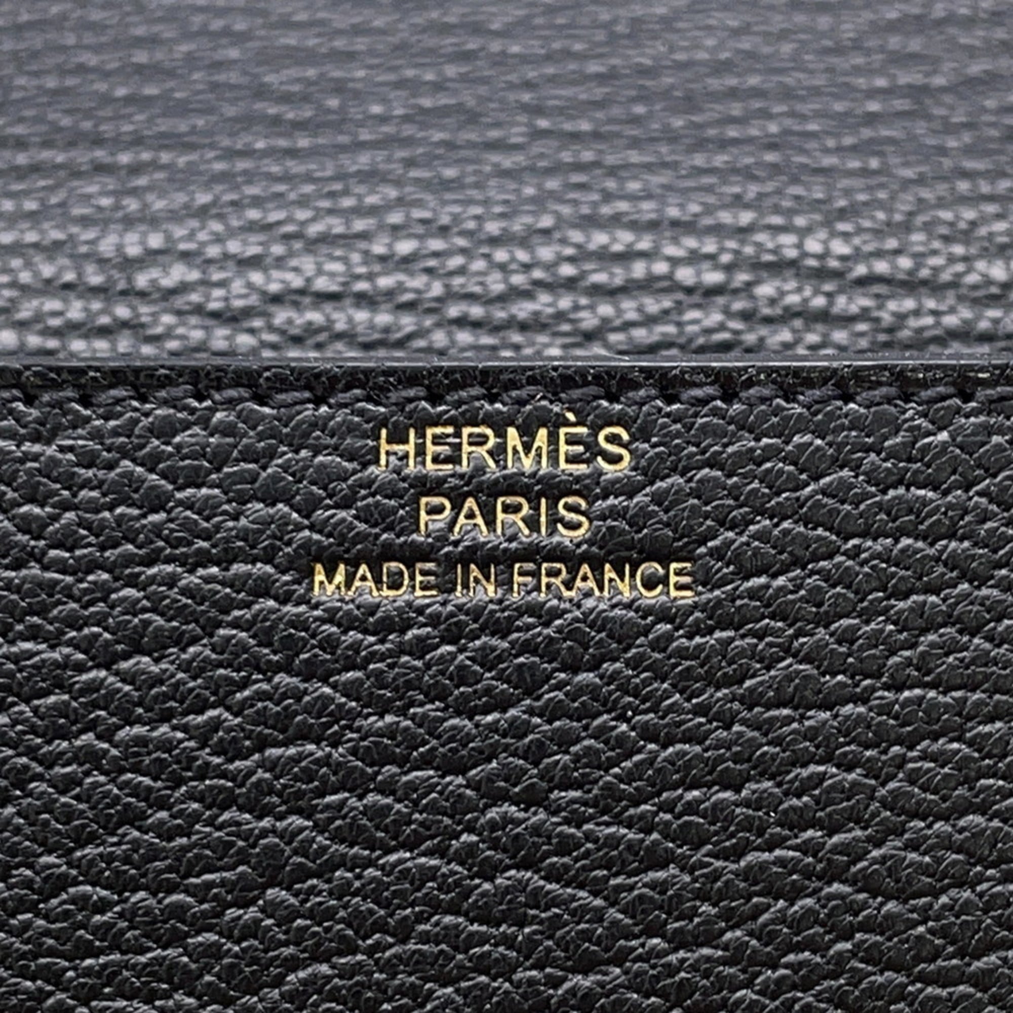 Hermes Black Chevre Myzore Leather Coin Purse/Coin Case (Pre-Owned)