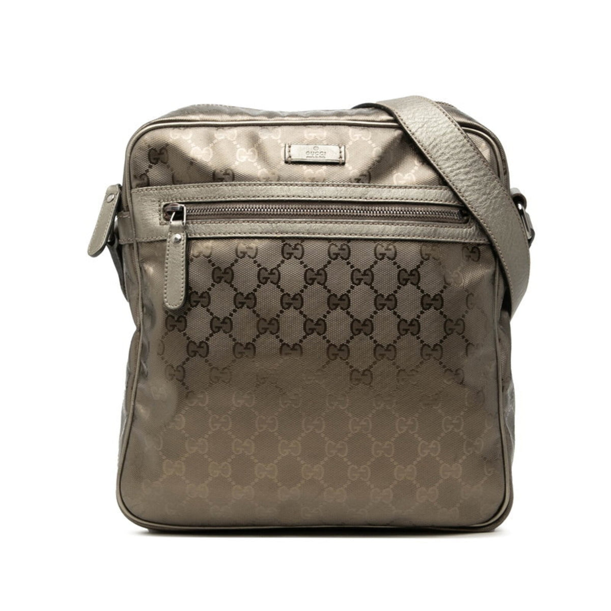 Gucci Brown Gold Brown Pvc Leather Shoulder Bag (Pre-Owned)