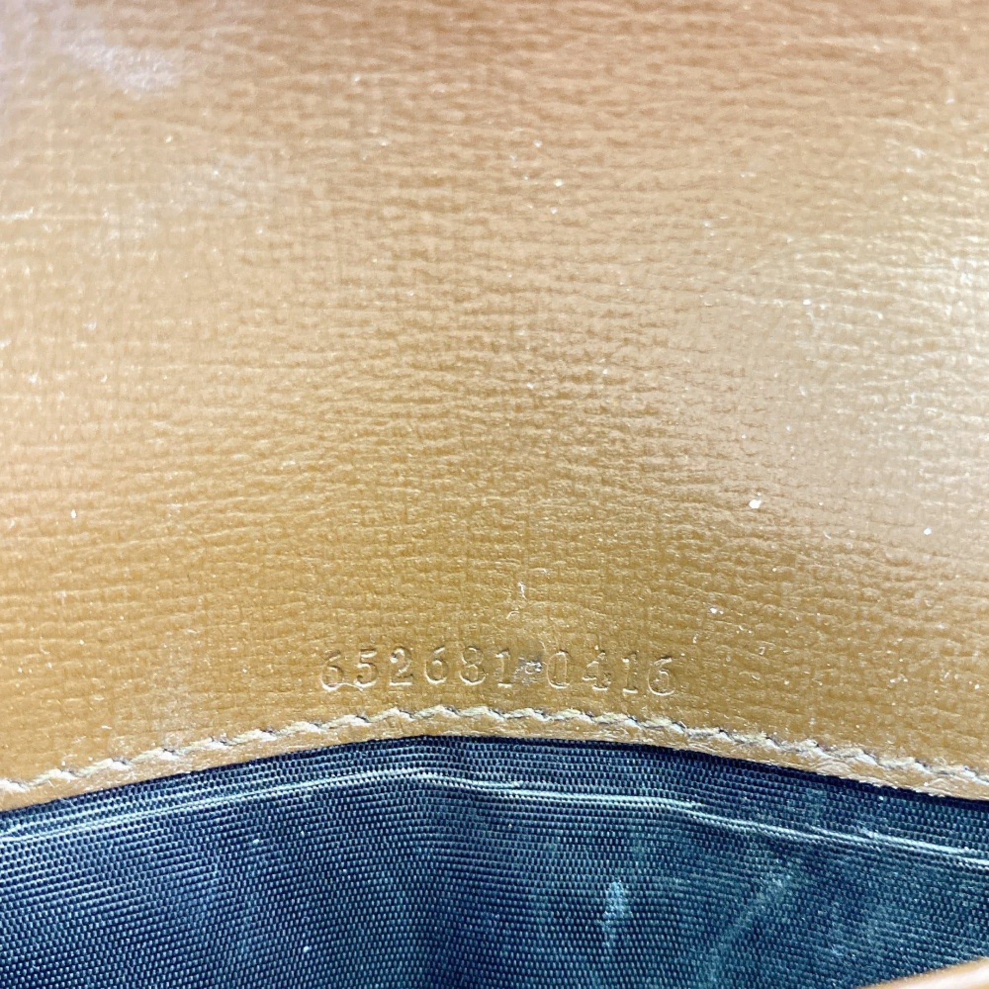 Gucci Brown Leather Long Wallet (Bi-Fold) (Pre-Owned)