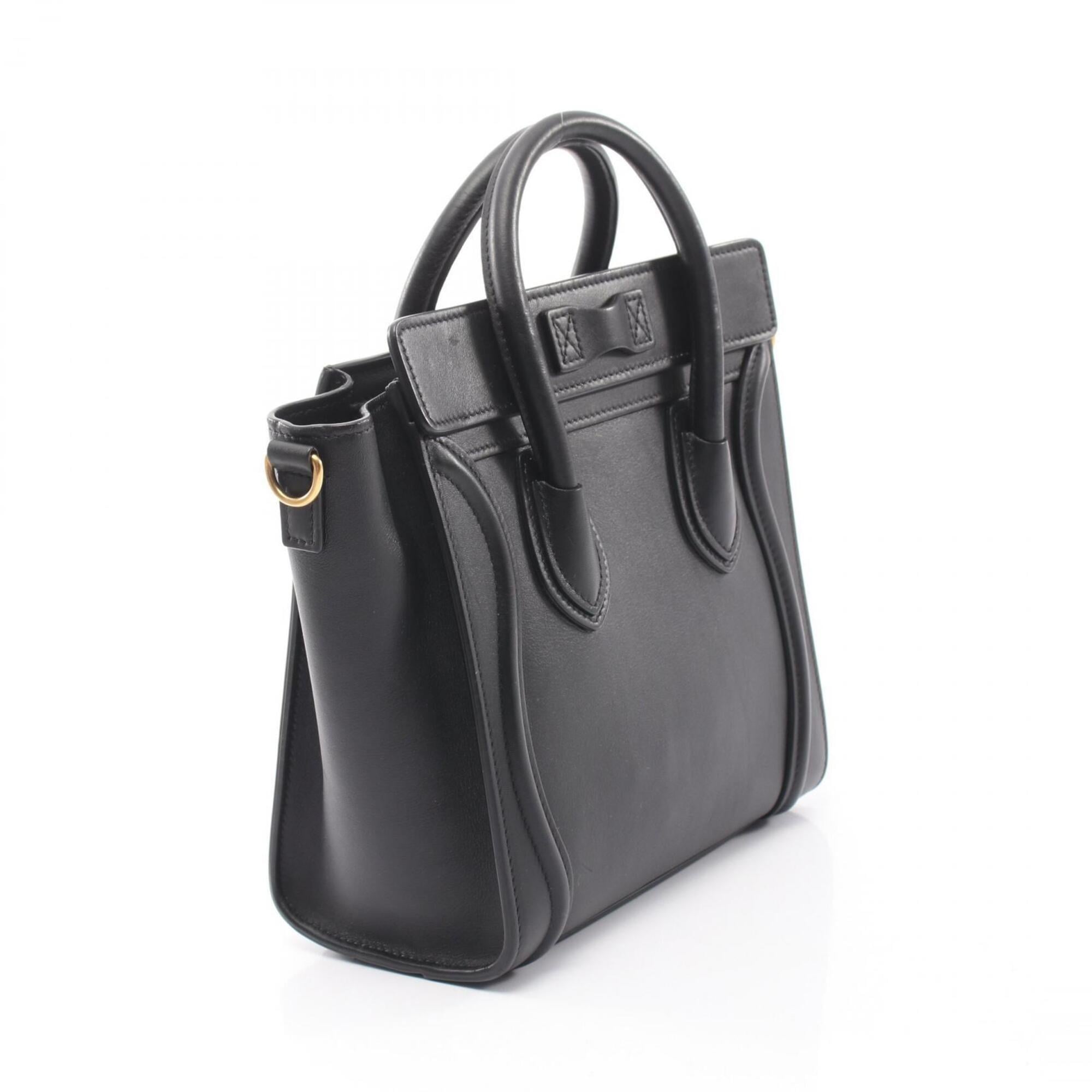 Celine Black Leather Handbag (Pre-Owned)