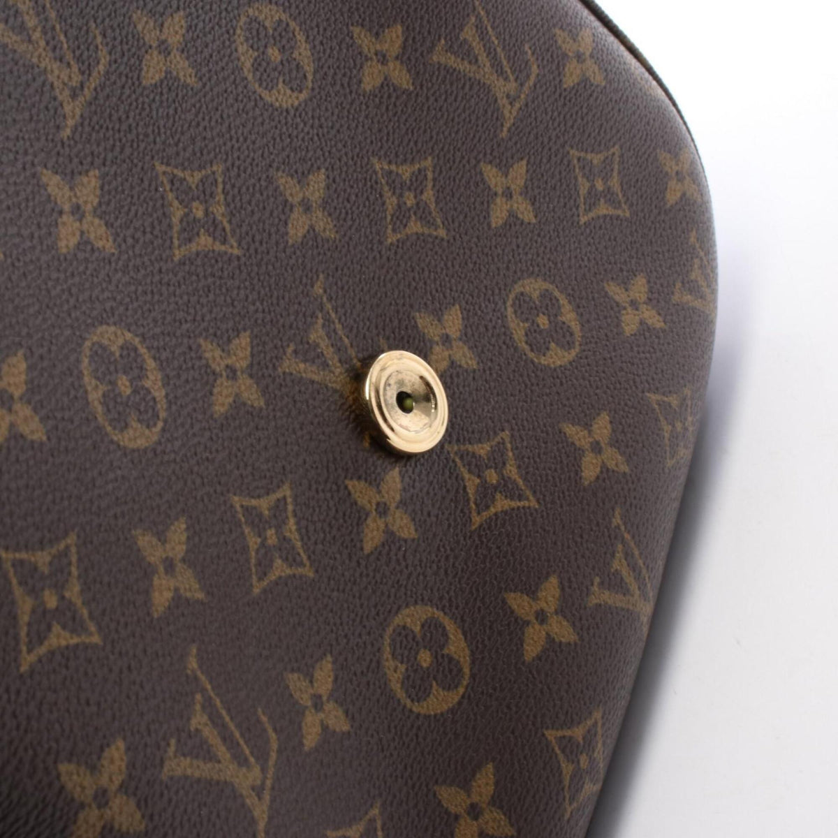 Louis Vuitton Brown Monogram Coated Canvas Leather Handbag Shoulder Bag (Pre-Owned)