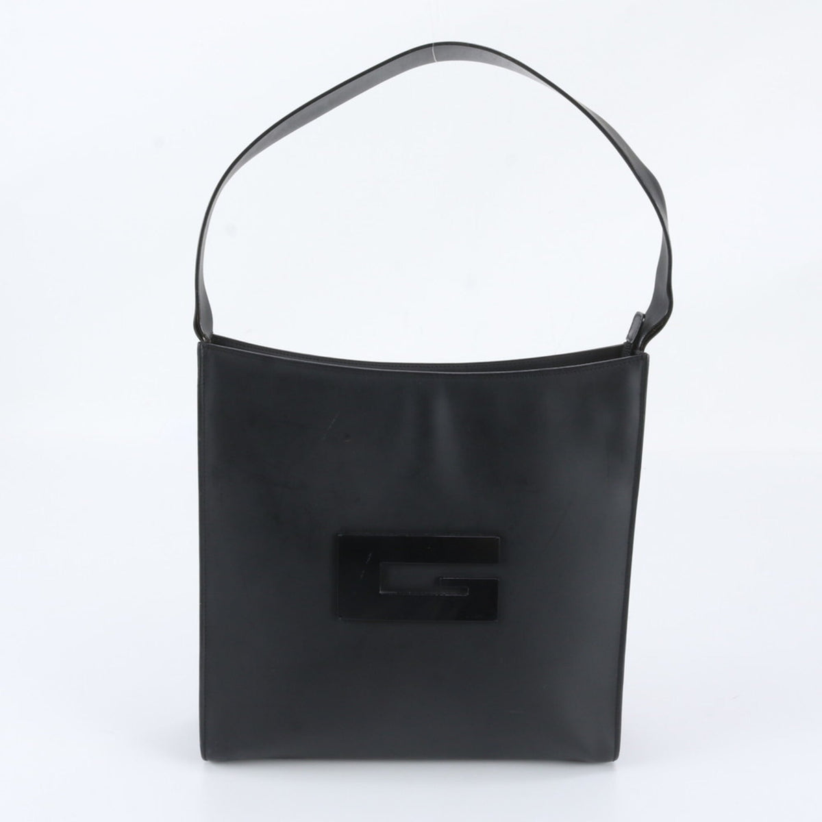 Gucci Black Leather Handbag Shoulder Bag (Pre-Owned)