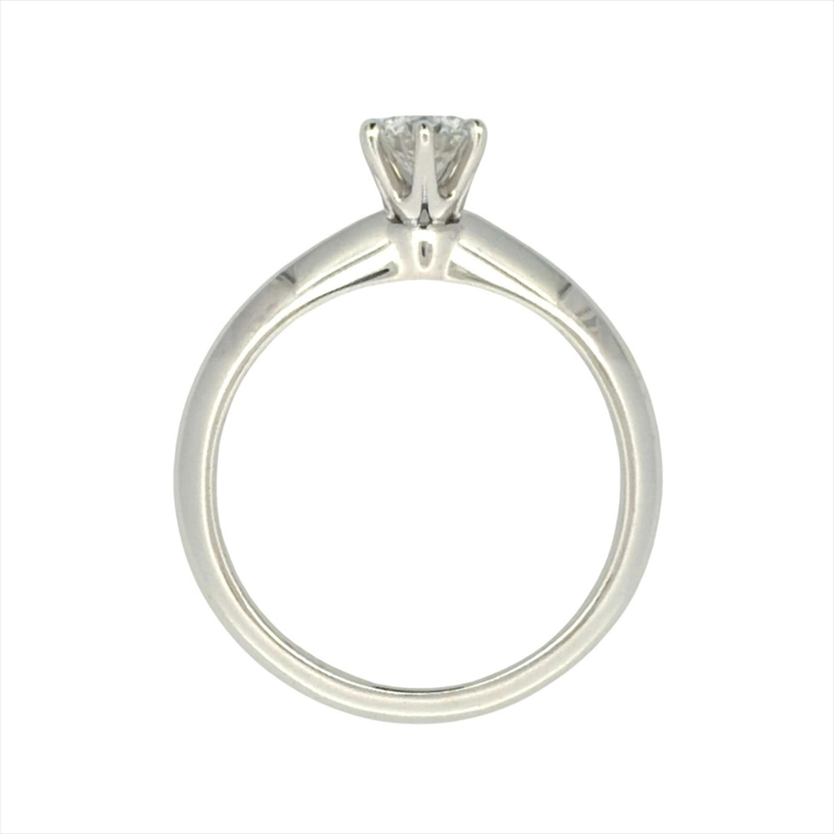 Tiffany Platinum Platinum 950 Band Ring (Pre-Owned)