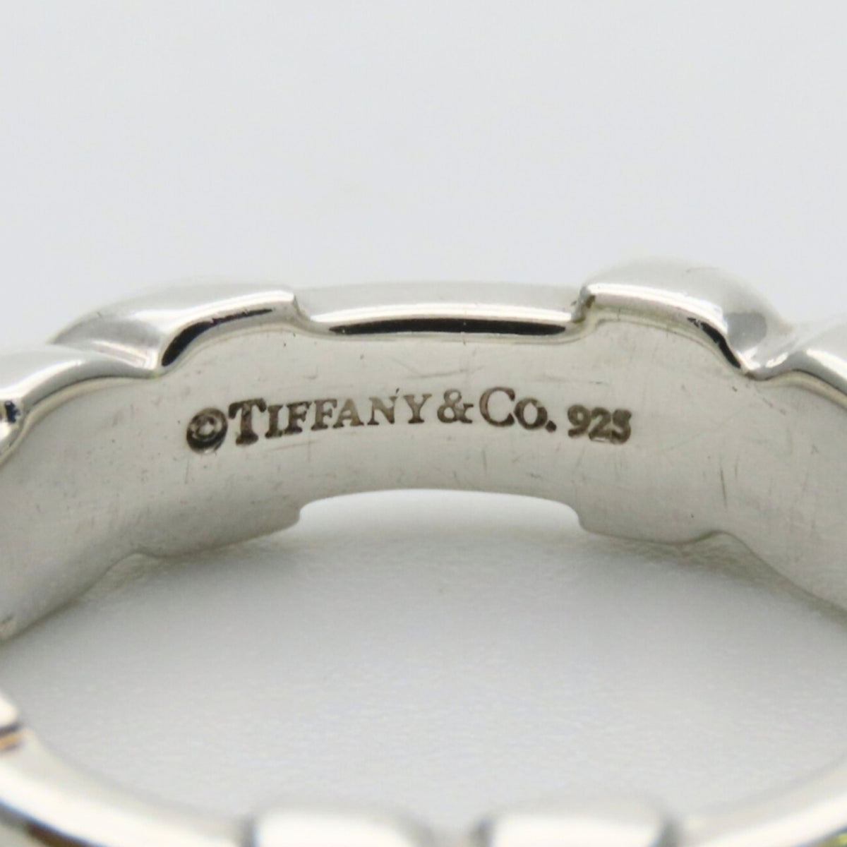 Tiffany Silver Silver 925 Band Ring (Pre-Owned)