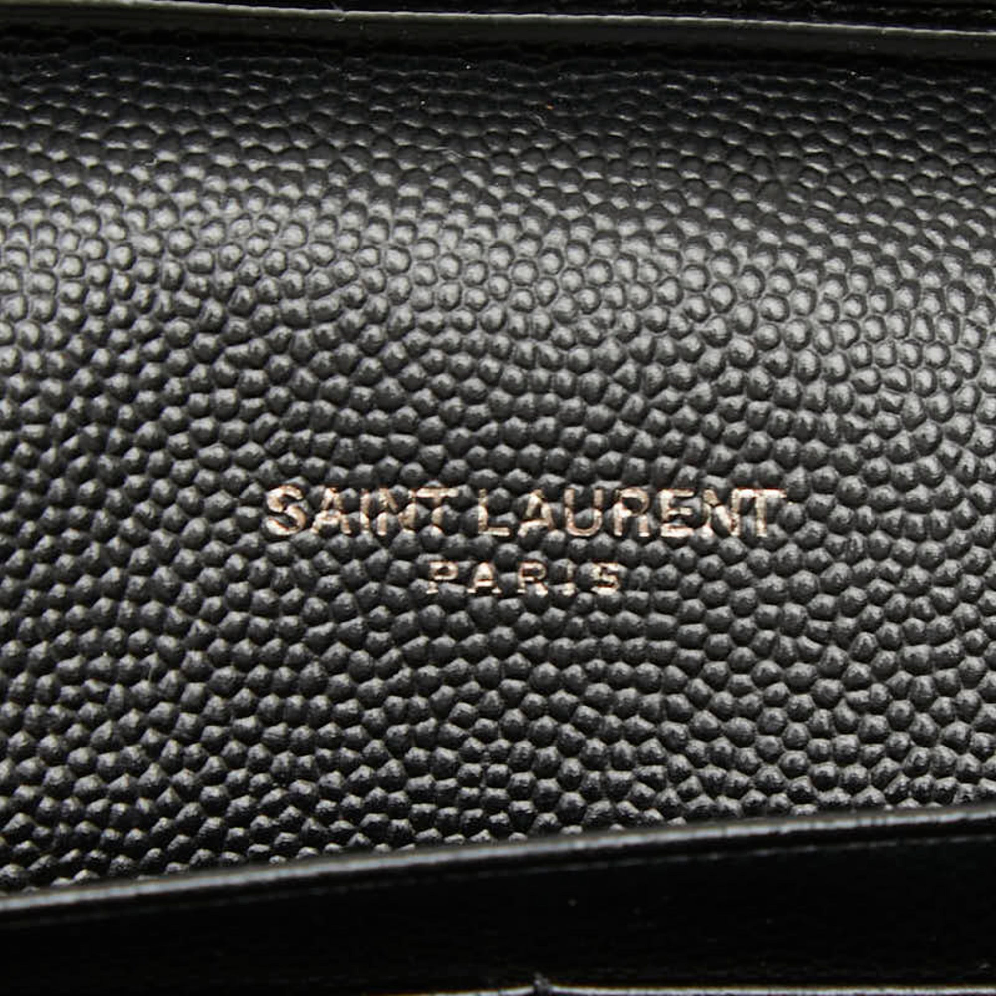 Saint Laurent Black White Leather Shoulder Bag (Pre-Owned)