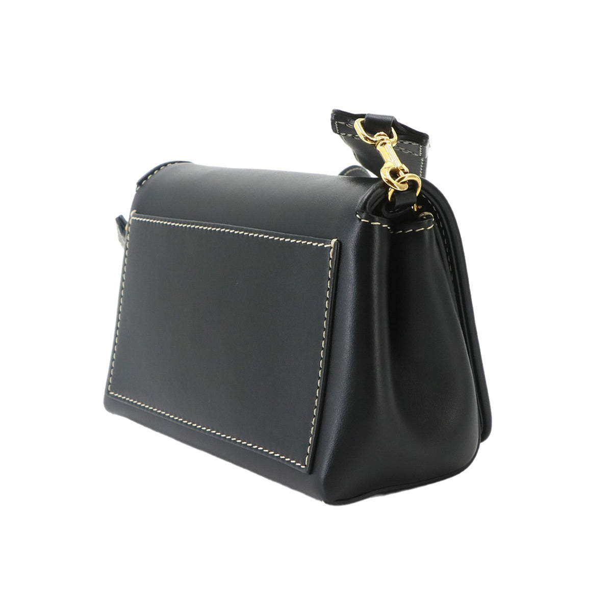 Burberry Black Leather Shoulder Bag (Pre-Owned)