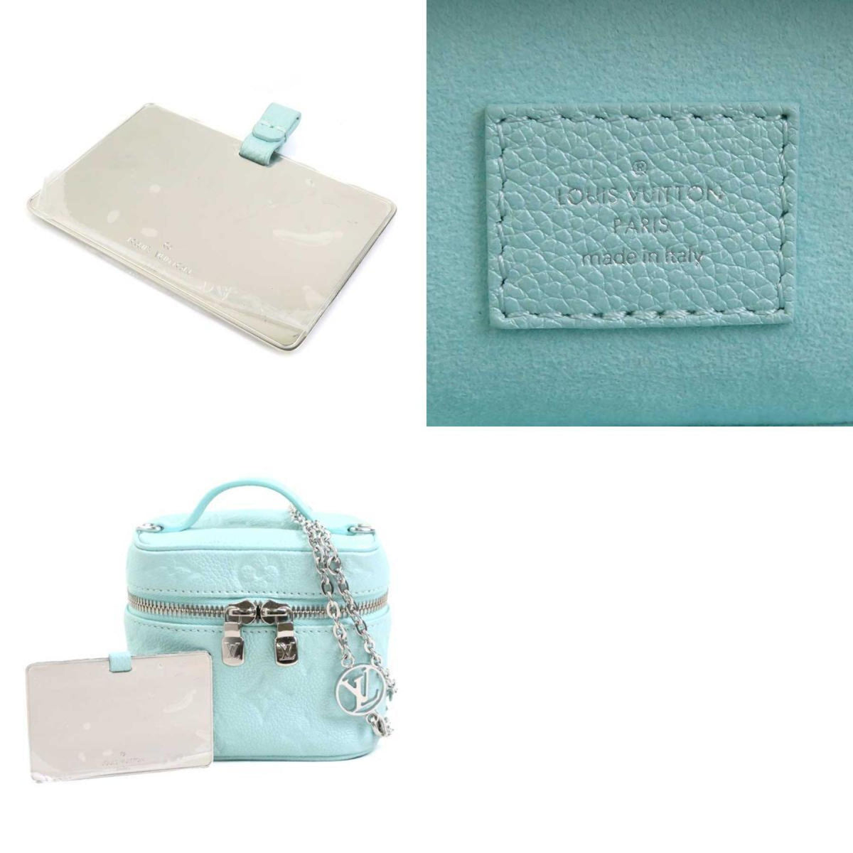 Louis Vuitton Light Blue Monogram Empreinte Handbag Shoulder Bag (Pre-Owned)