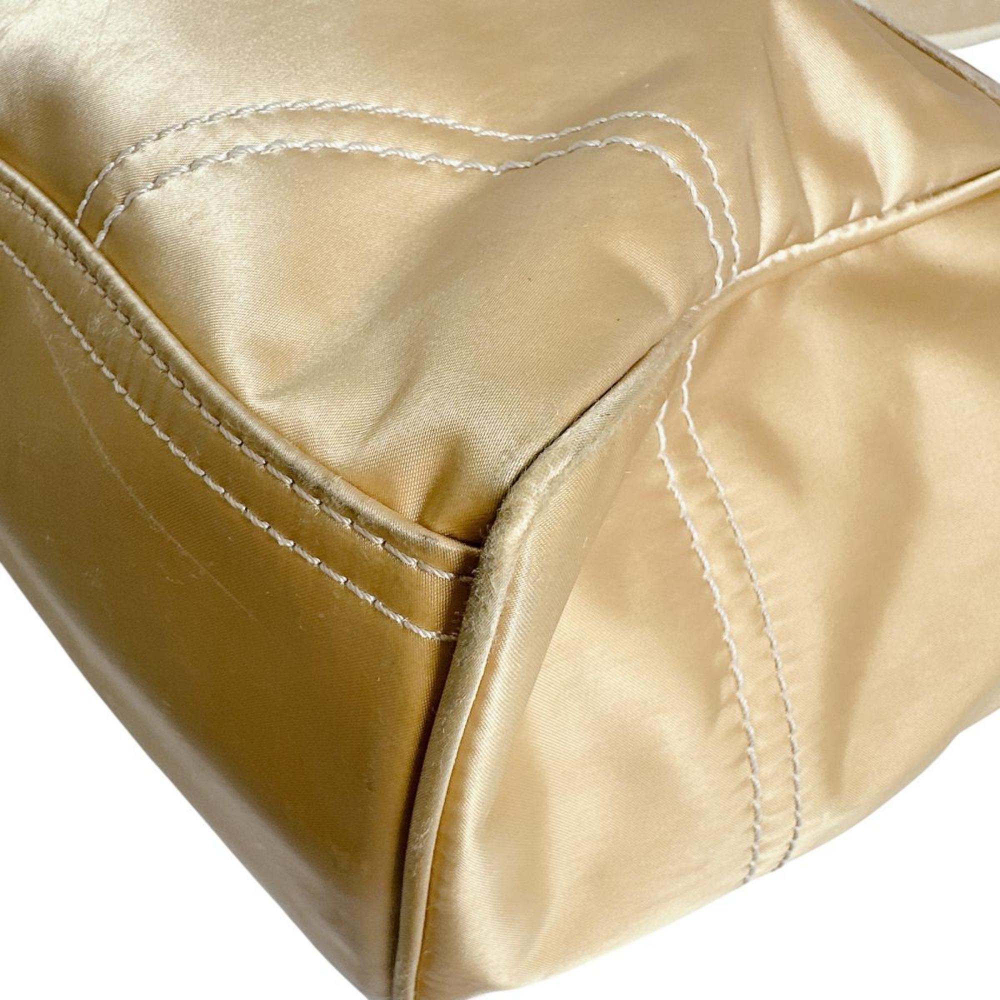 Coach Gold Signature Line Handbag Tote Bag (Pre-Owned)