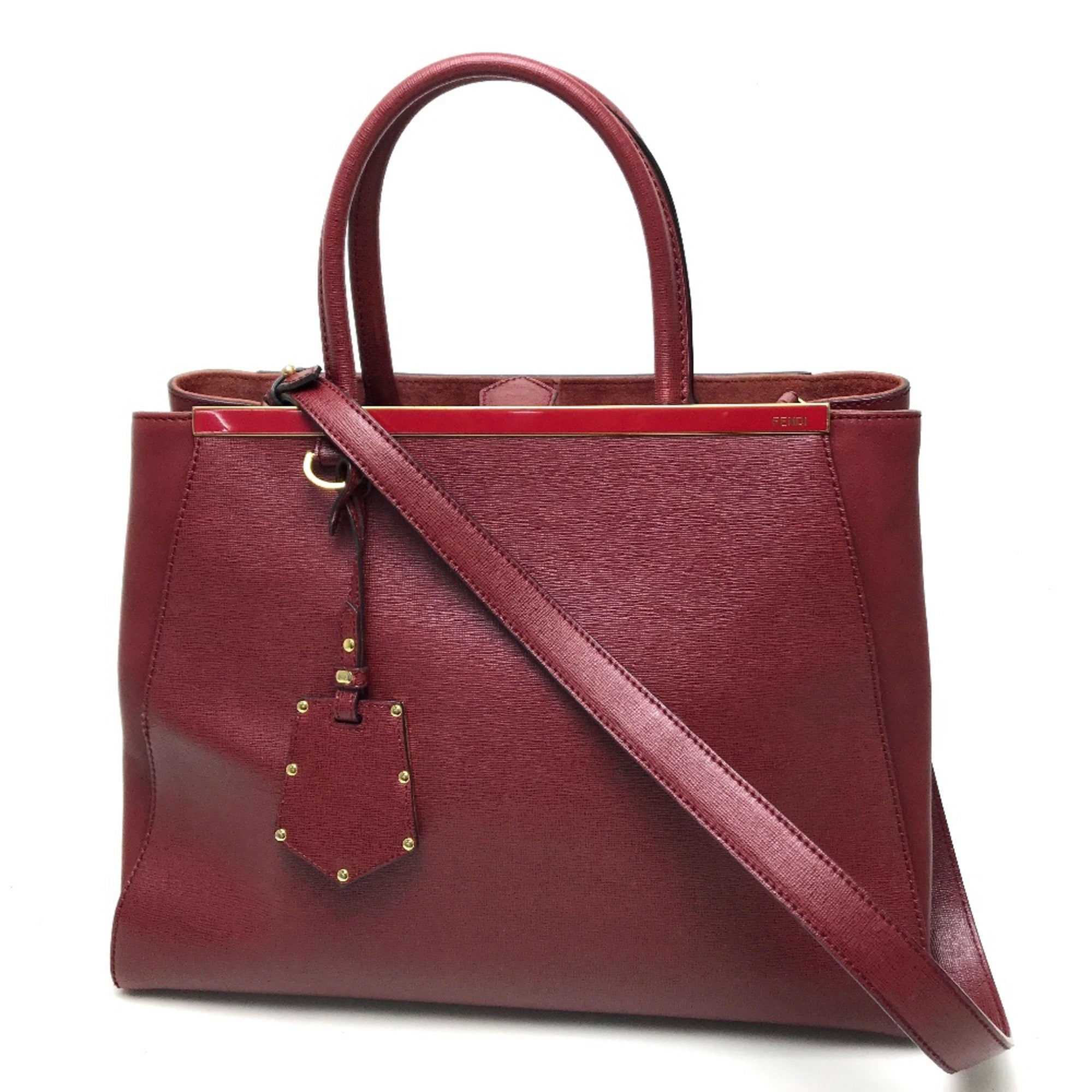 Fendi Red Leather Handbag (Pre-Owned)