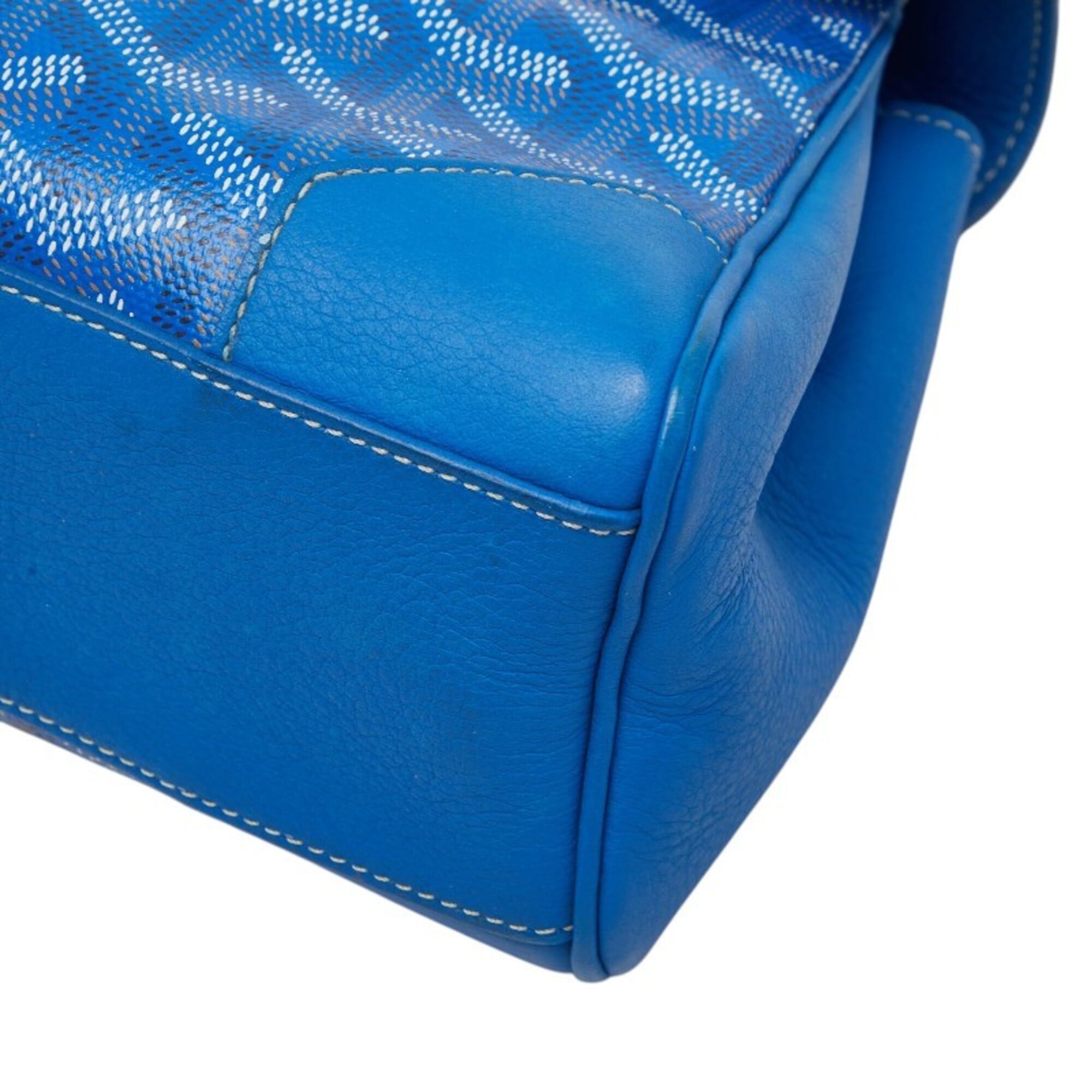 Goyard Blue Pvc Leather Handbag (Pre-Owned)