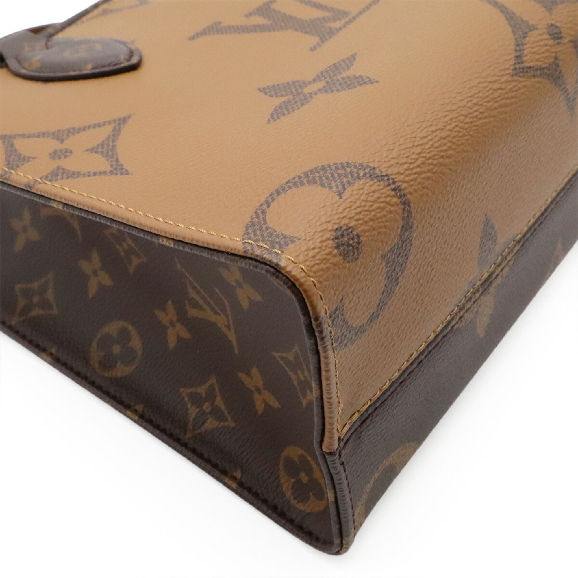 Louis Vuitton Dark Brown Light Brown Monogram Canvas Monogram Reverse Canvas Handbag Shoulder Bag (Pre-Owned)