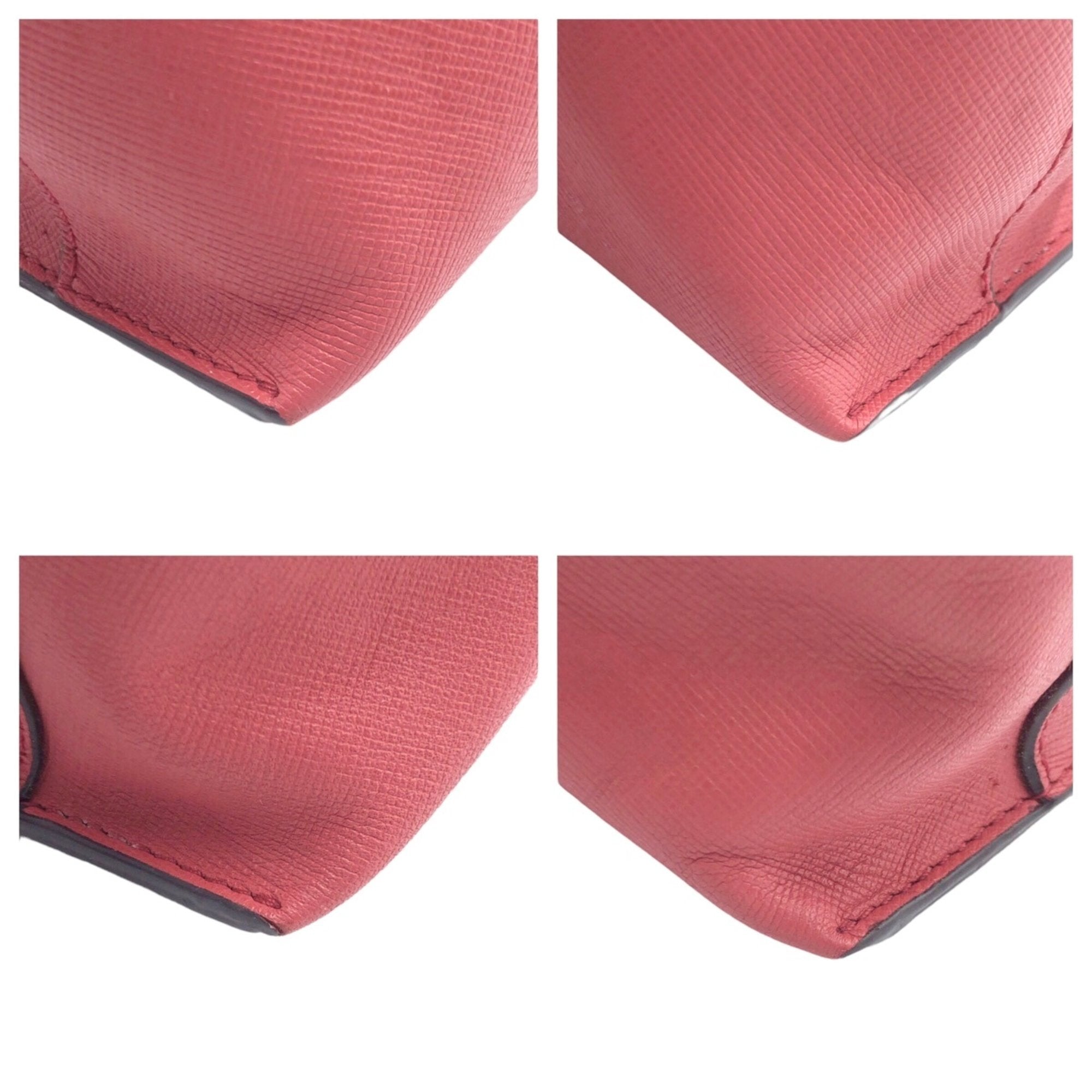 Coach Pink Leather Pouch (Pre-Owned)
