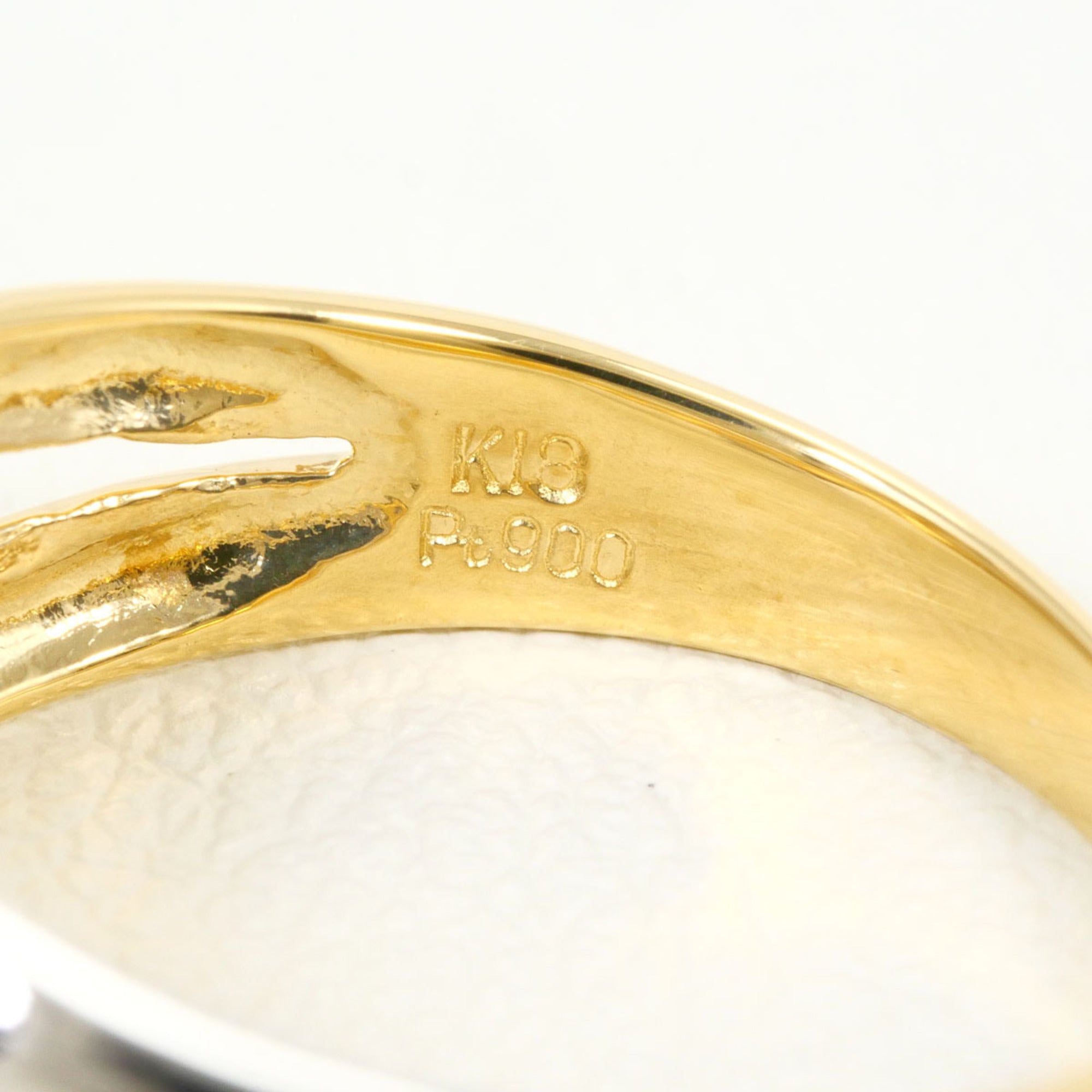 Unbranded Platinum Yellow Gold Yellow Gold (18K) Platinum 900 Band Ring (Pre-Owned)