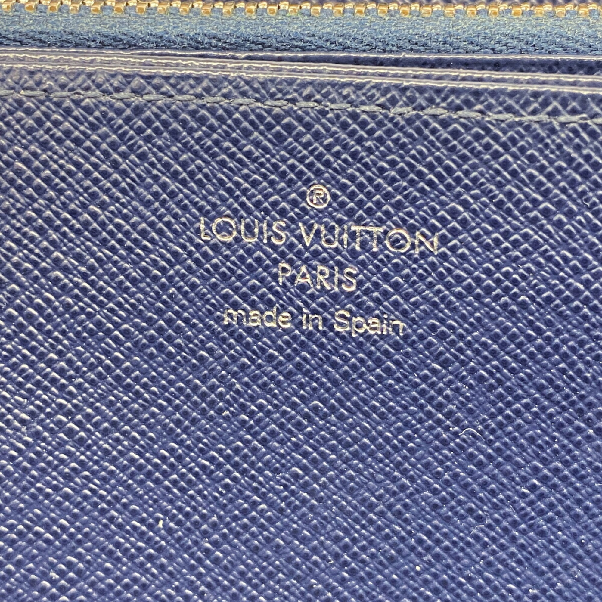 Louis Vuitton Navy Long Wallet (Bi-Fold) (Pre-Owned)