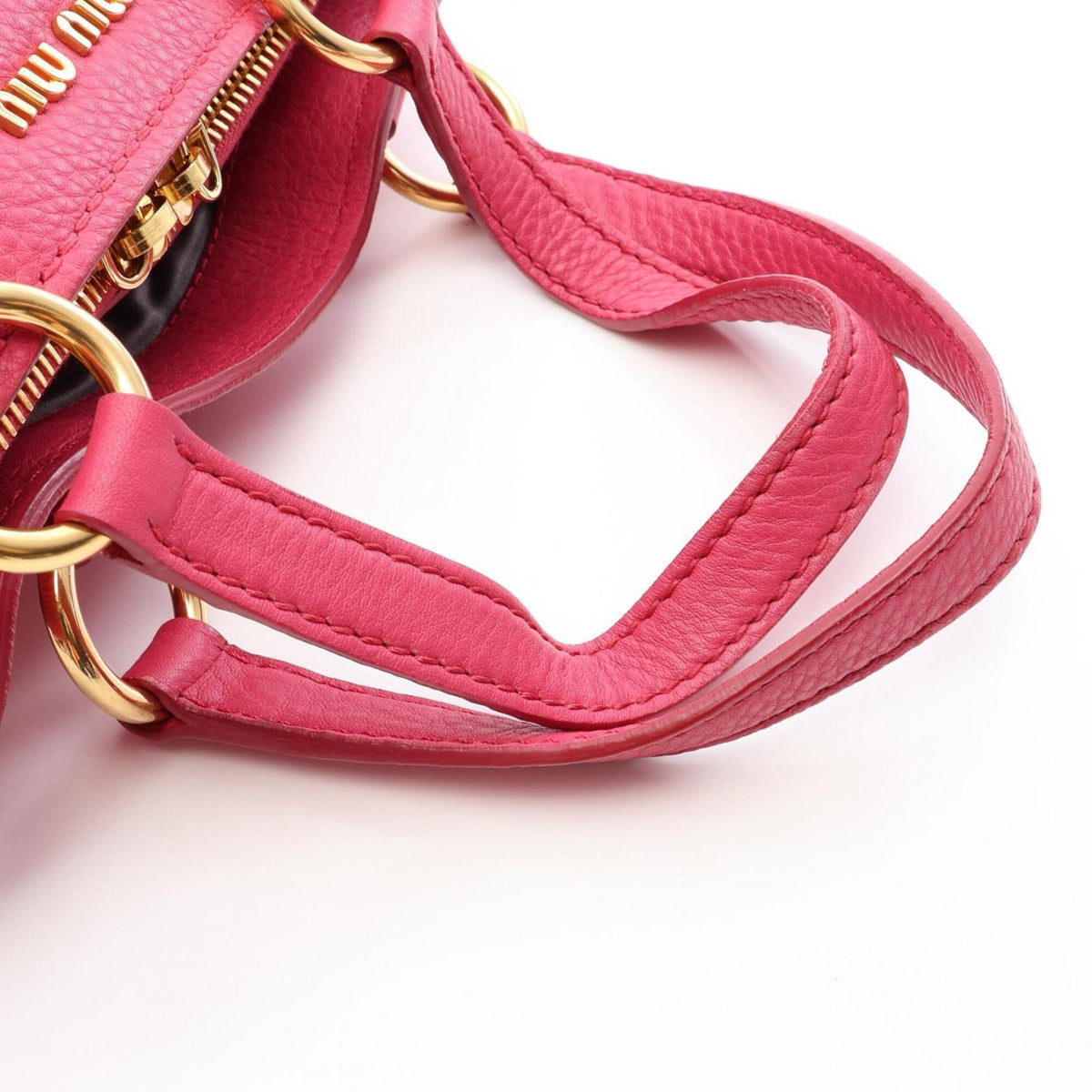 Miu Miu Pink Leather Handbag (Pre-Owned)