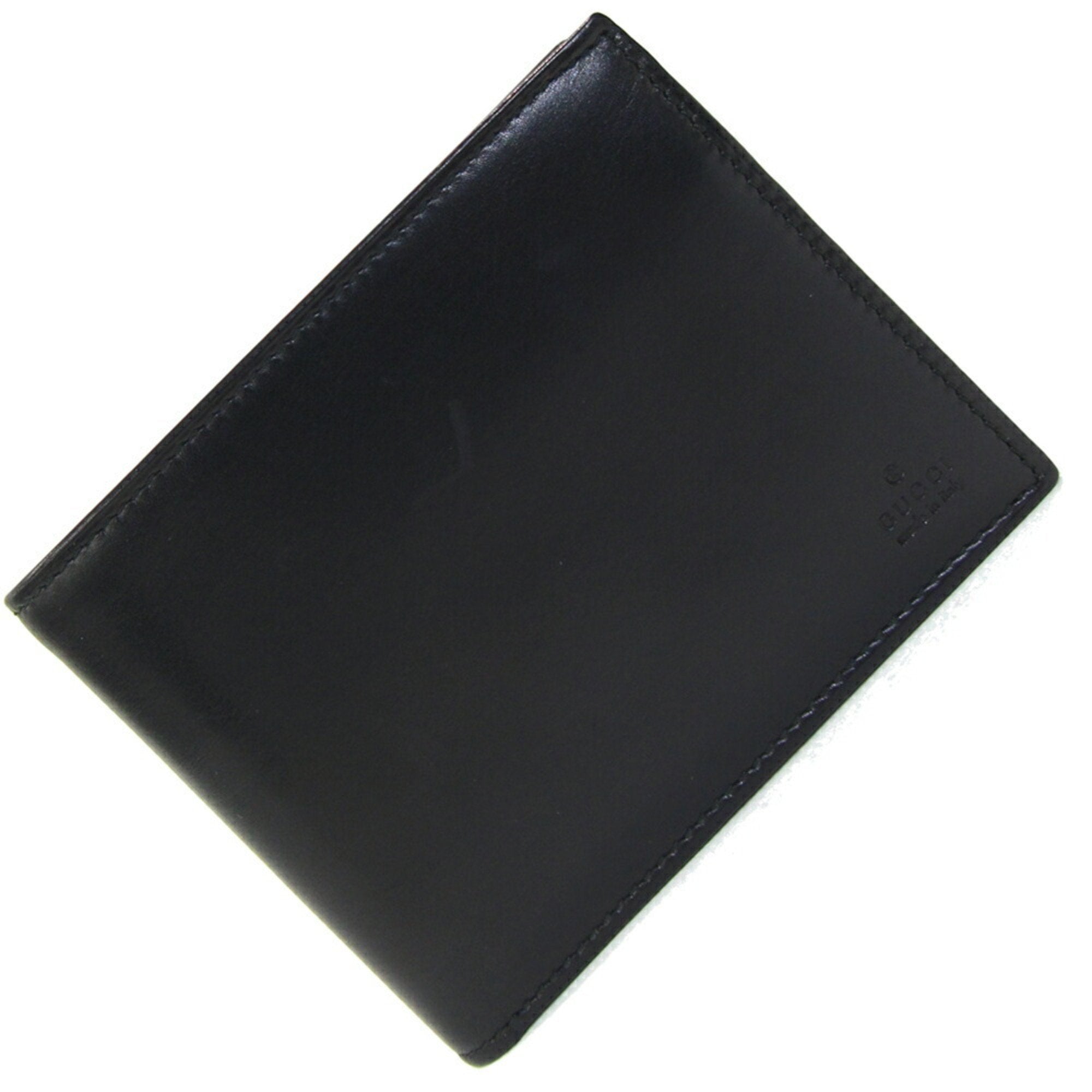 Gucci Black Leather Bill Wallet (Bi-Fold) (Pre-Owned)