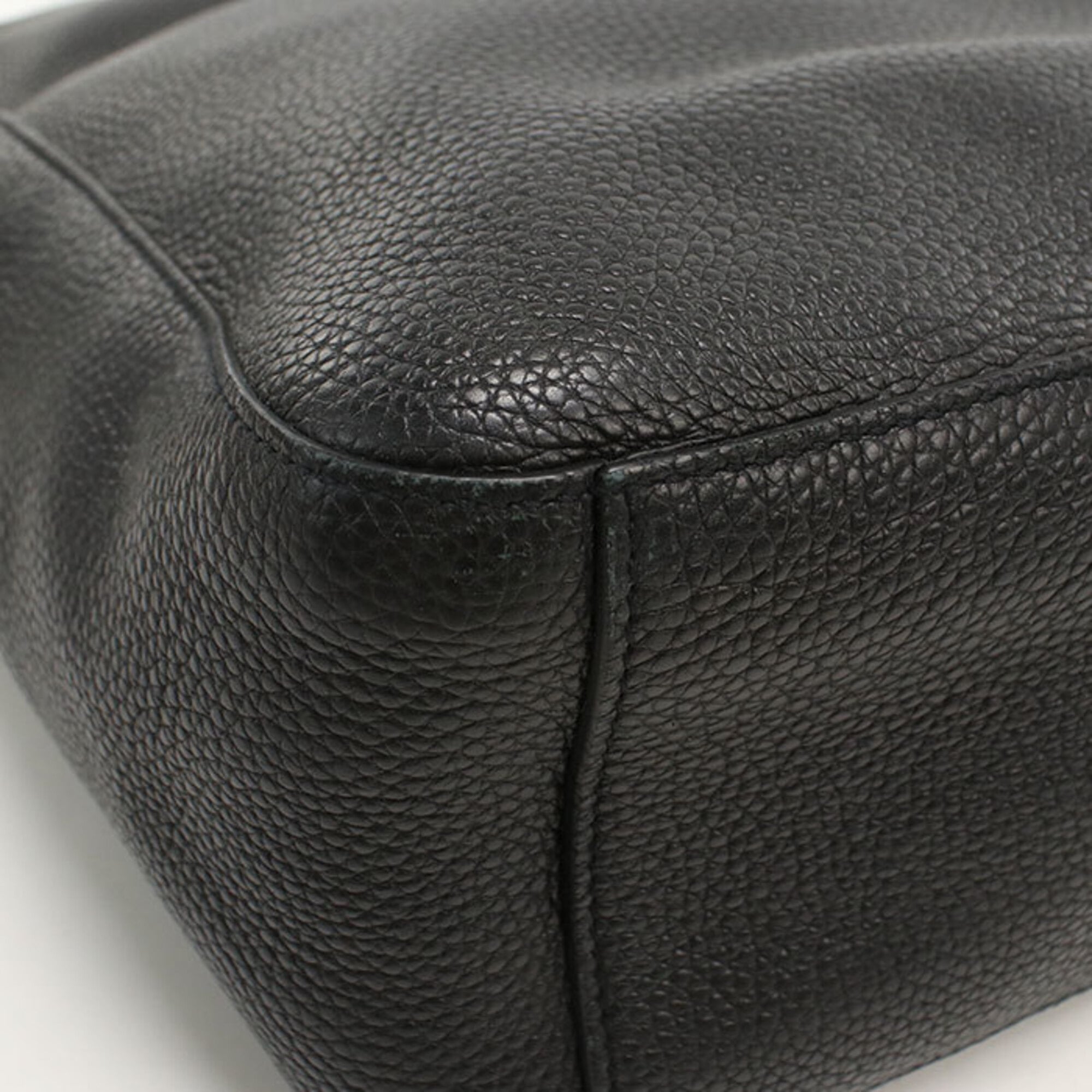 Salvatore Ferragamo Black Leather Tote Bag (Pre-Owned)