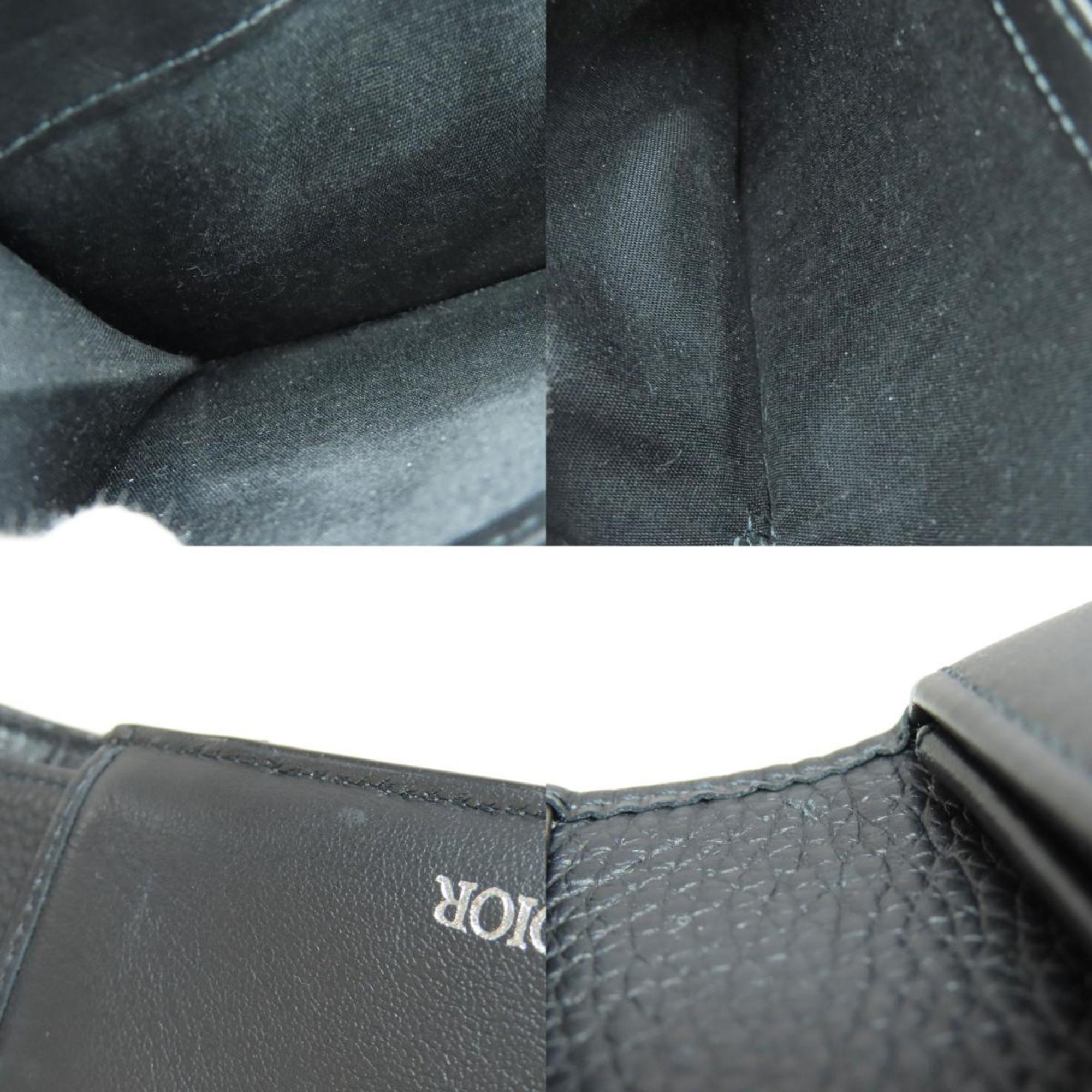 Christian Dior Black Canvas Wallet (Bi-Fold) (Pre-Owned)