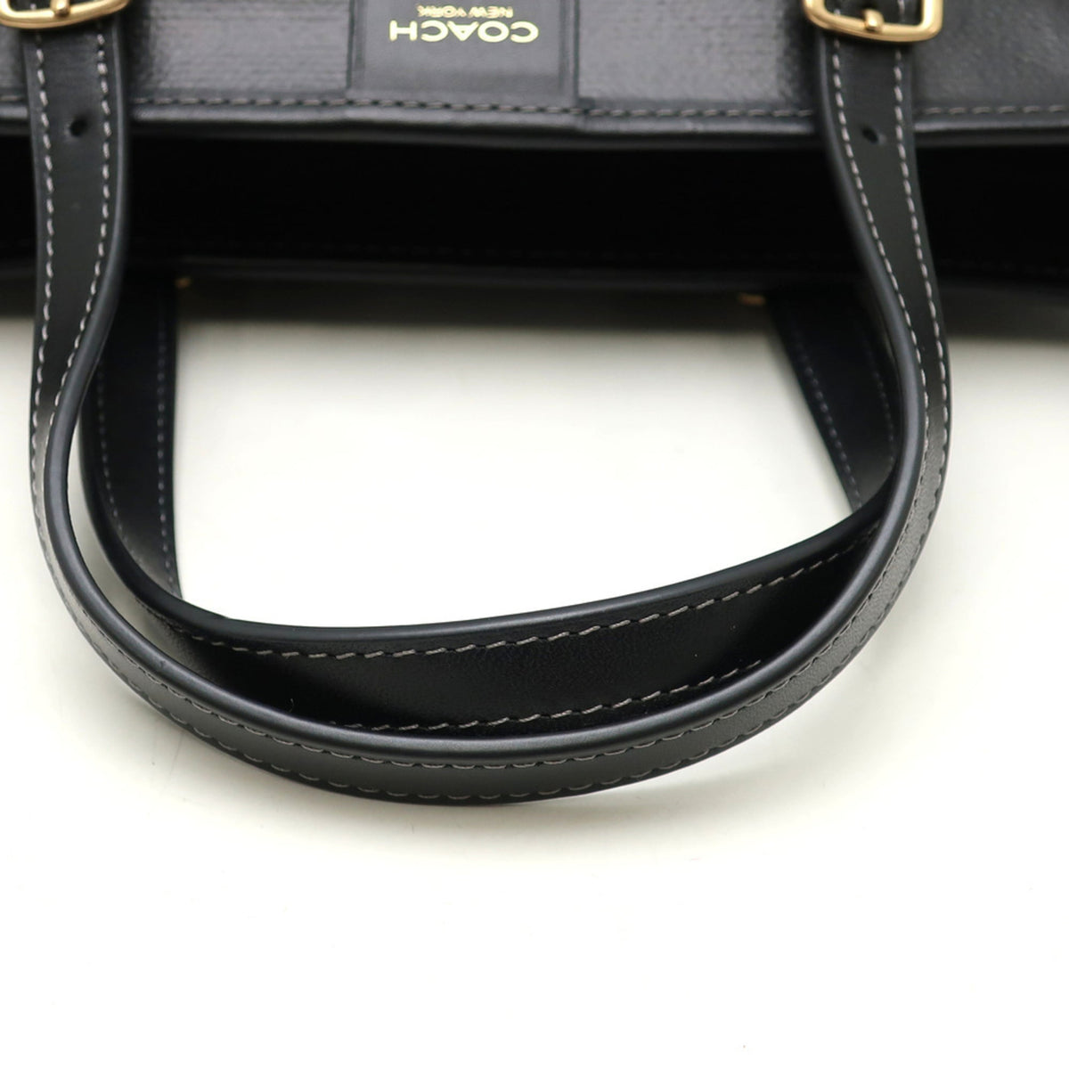 Coach Black Coated Canvas Tote Bag (Pre-Owned)