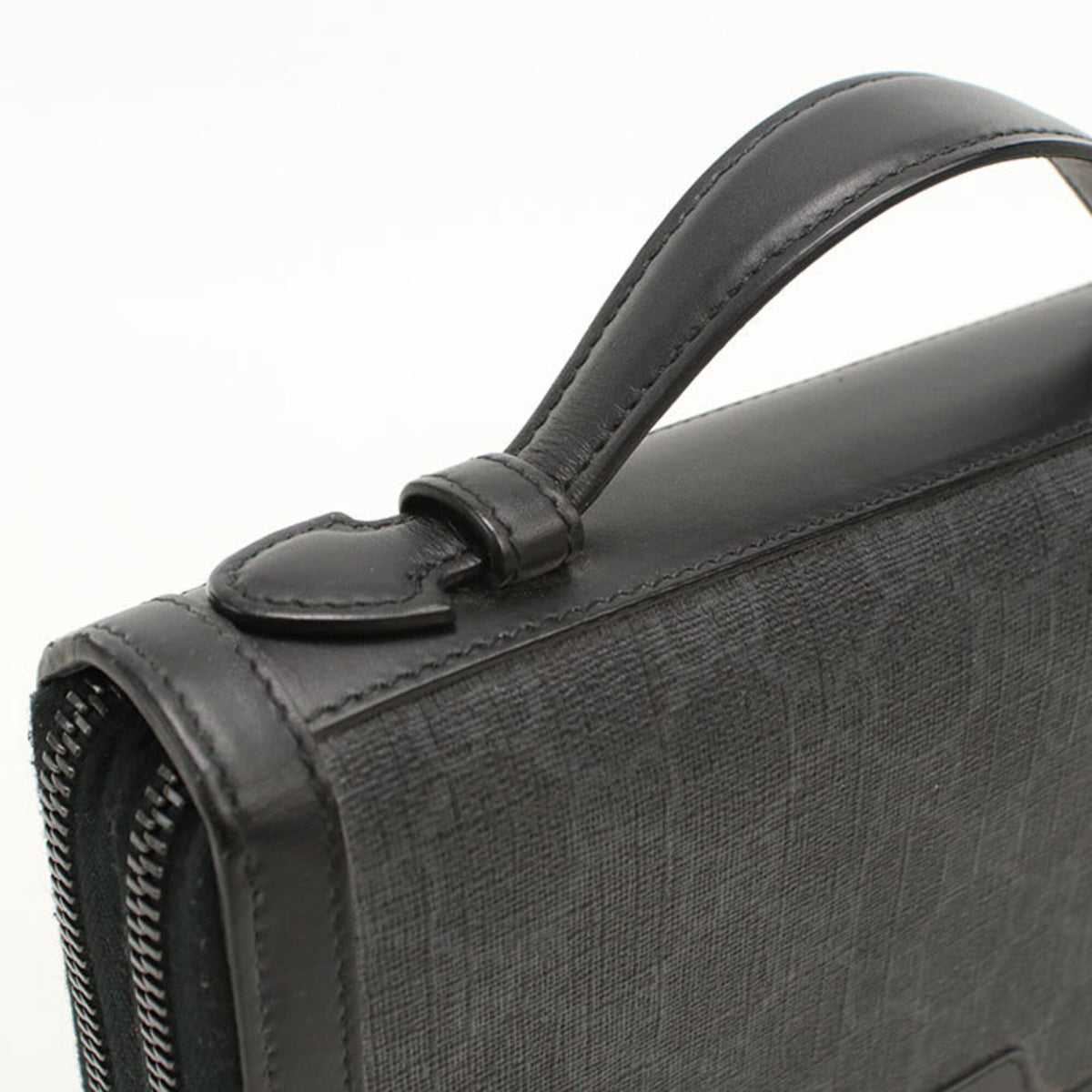 Gucci Black Pvc Long Wallet (Bi-Fold) (Pre-Owned)