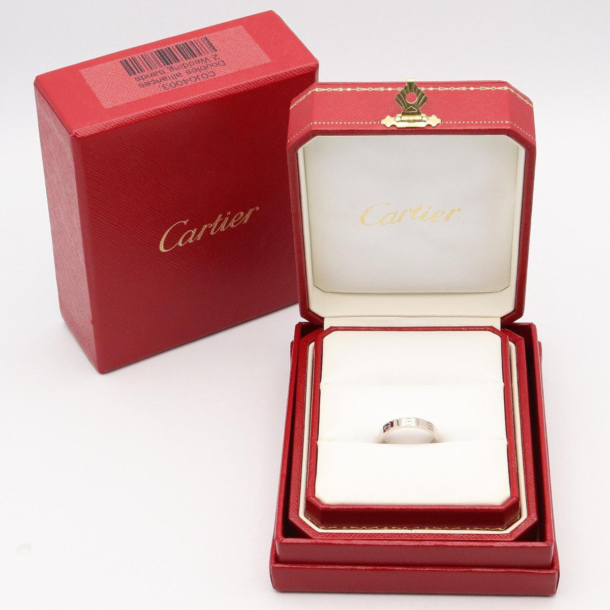 Cartier Silver White Gold (18K) Band Ring (Pre-Owned)