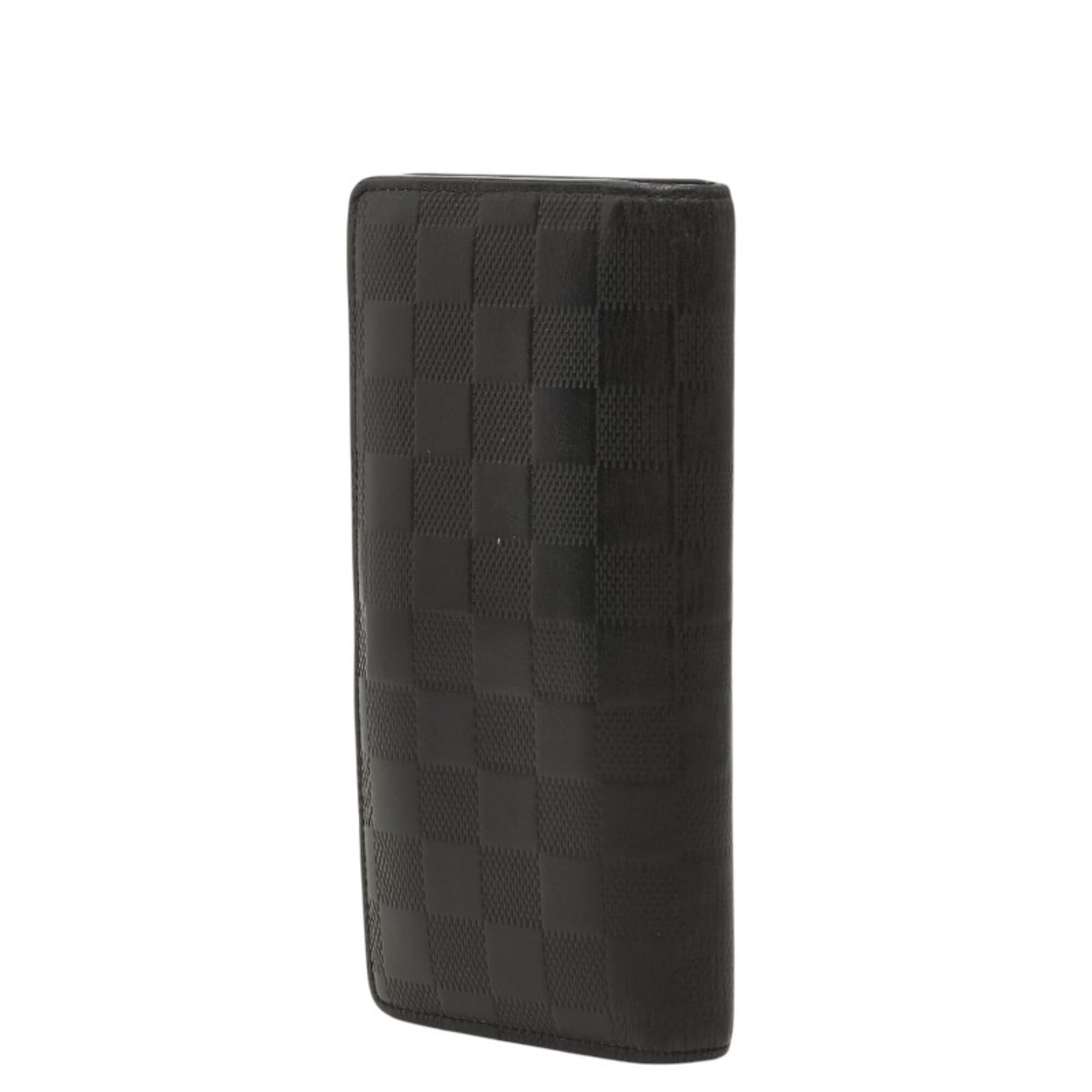 Louis Vuitton Black Onyx Leather Long Wallet (Bi-Fold) (Pre-Owned)