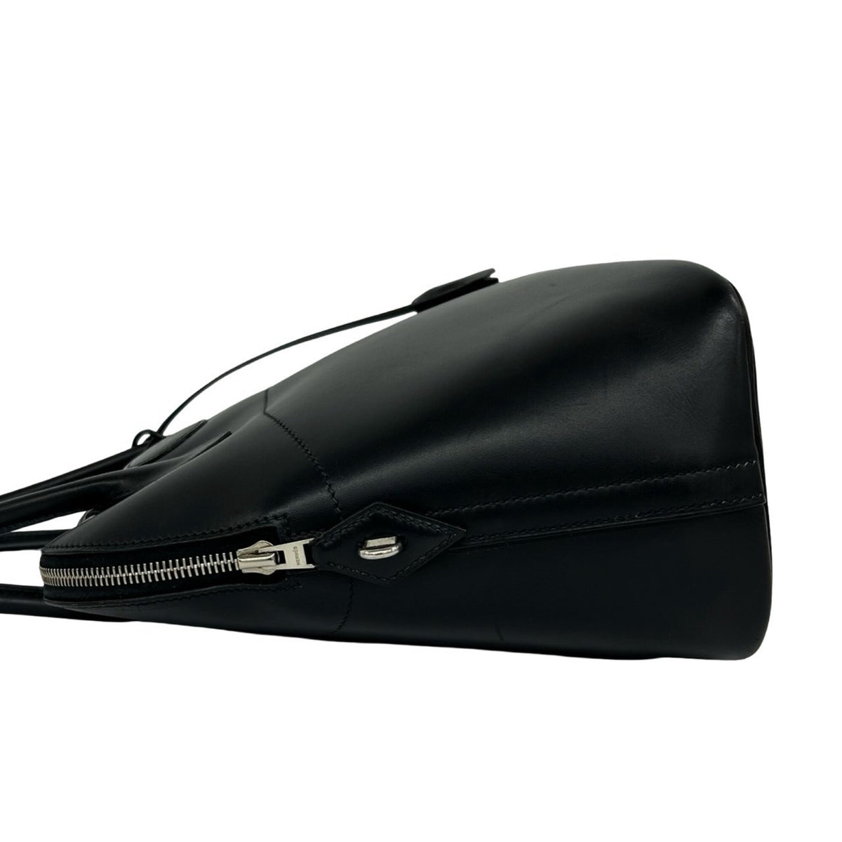 Hermes Black Box Calf Leather Handbag Shoulder Bag (Pre-Owned)