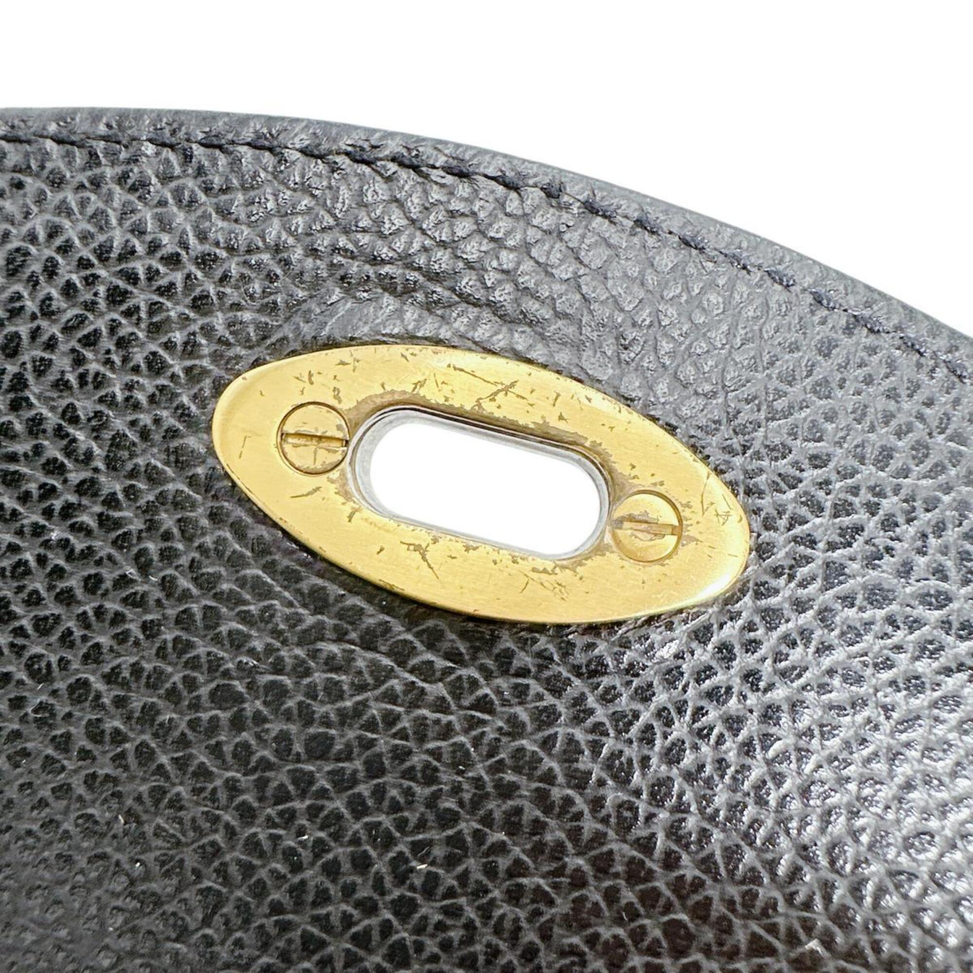 Coach Black Leather Handbag Shoulder Bag (Pre-Owned)