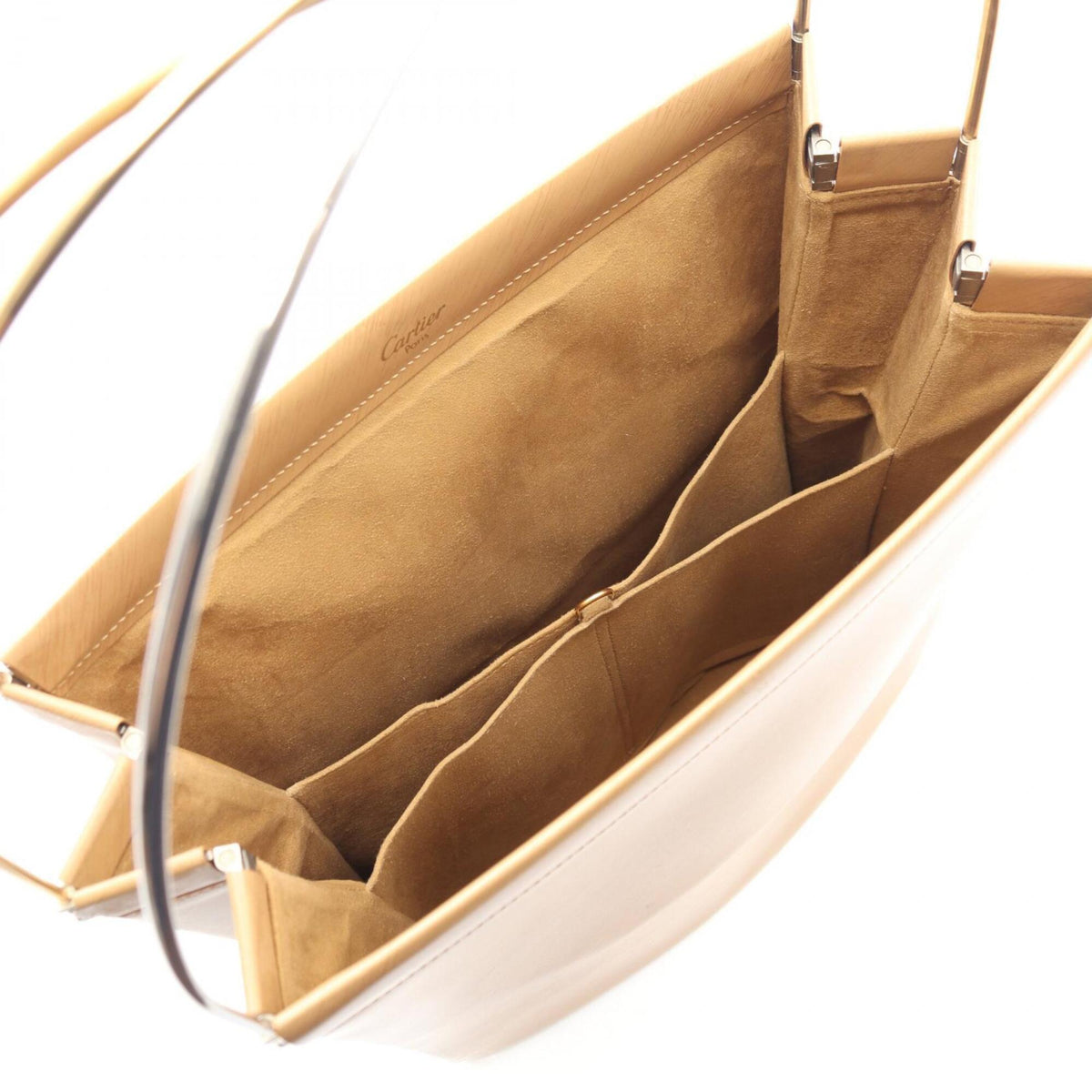 Cartier Beige Leather Handbag (Pre-Owned)