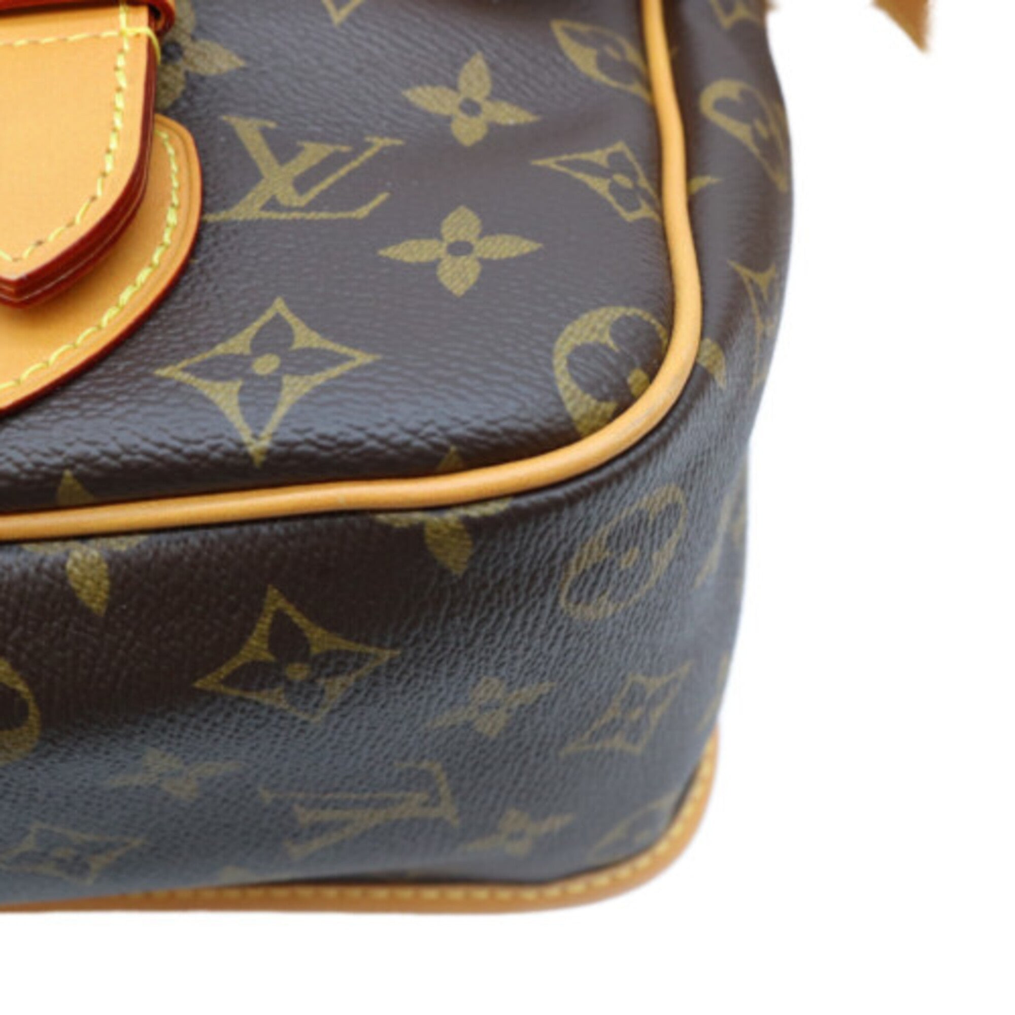 Louis Vuitton Brown Monogram Messenger Bag Shoulder Bag (Pre-Owned)