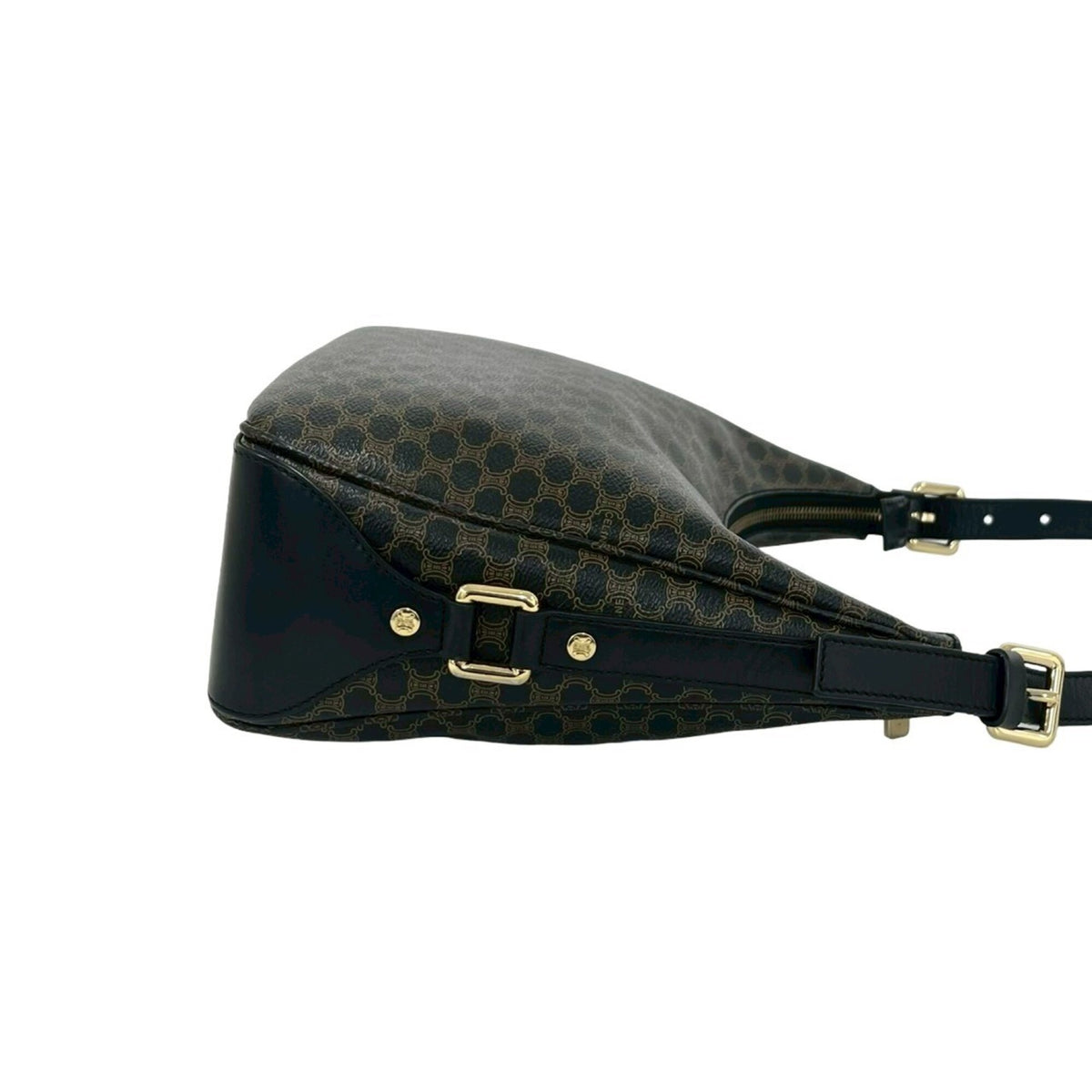 Celine Black Brown Pvc Leather Shoulder Bag Tote Bag (Pre-Owned)