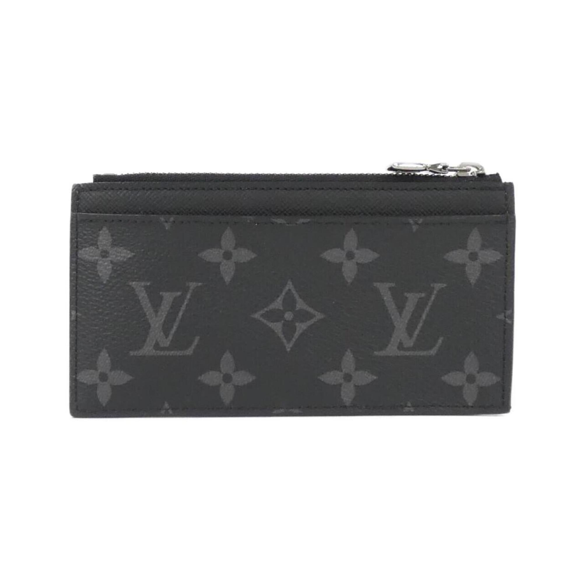 Louis Vuitton Black Gris Coated Canvas Leather Coin Purse/Coin Case (Pre-Owned)