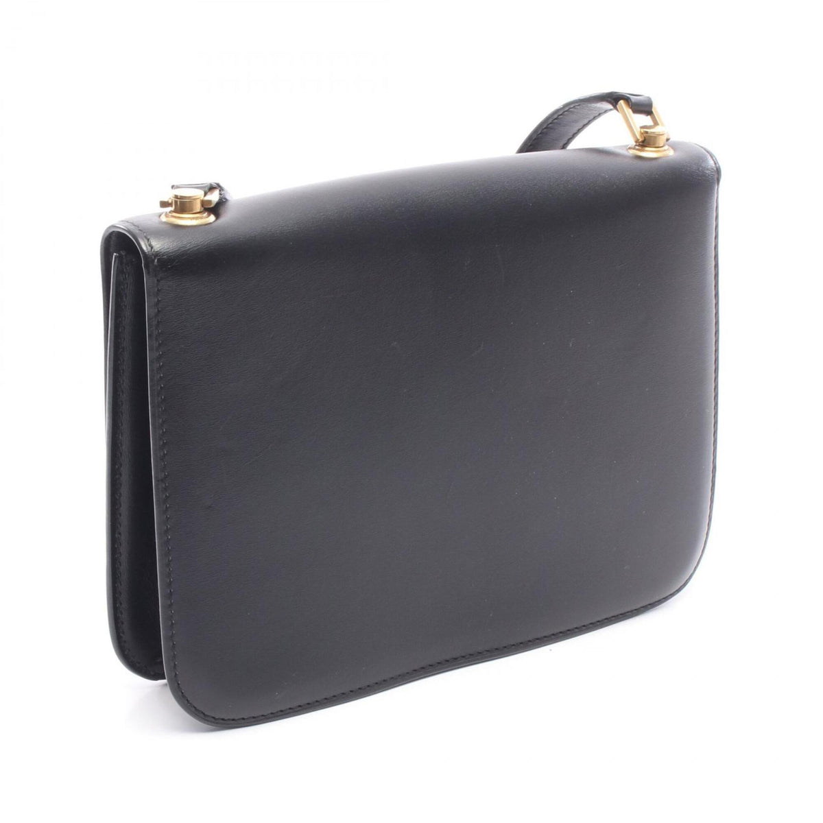 Saint Laurent Black Leather Handbag Shoulder Bag (Pre-Owned)