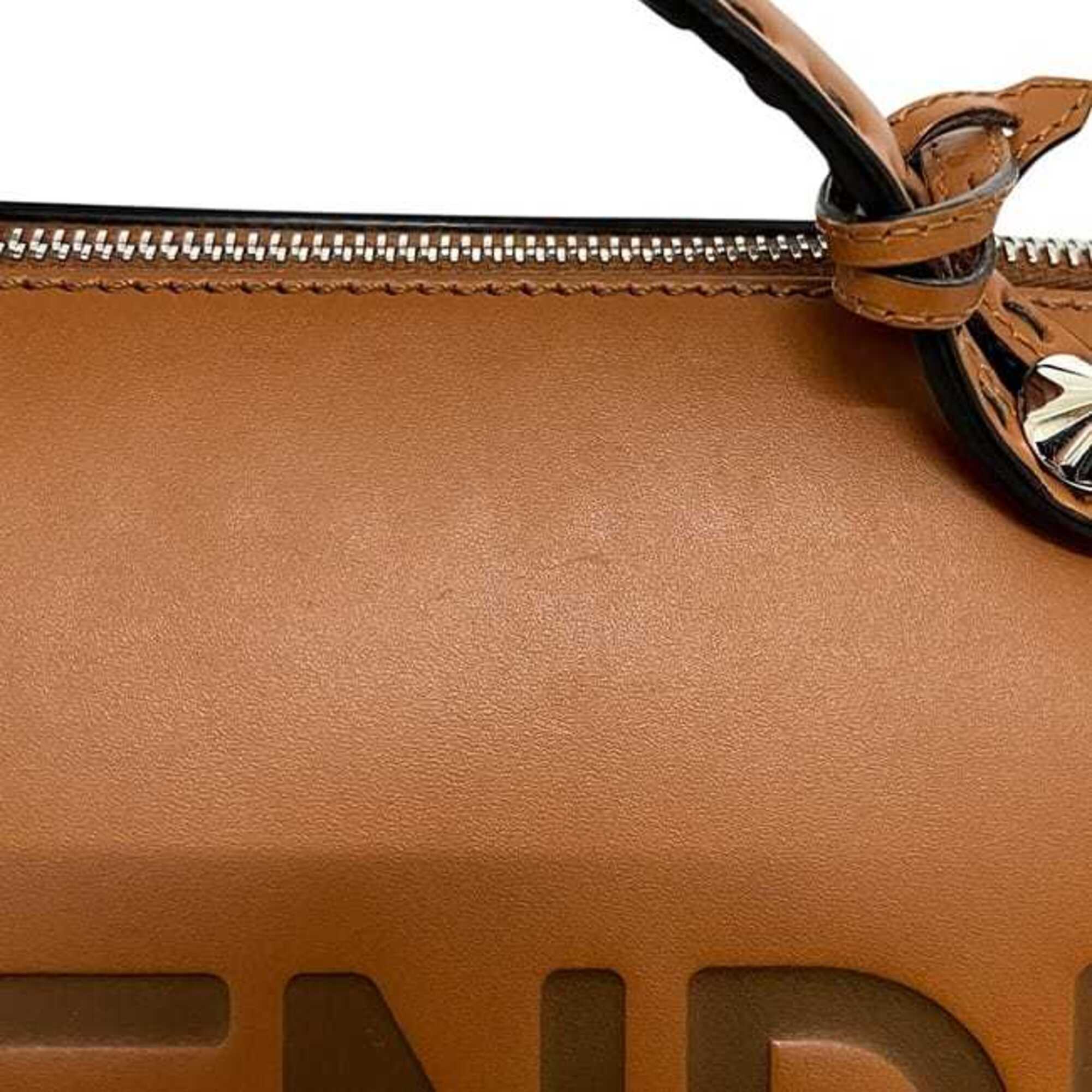 Fendi Brown Leather Shoulder Bag (Pre-Owned)