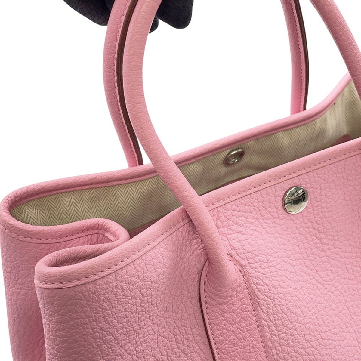 Hermes Pink Negonda Leather Handbag Tote Bag (Pre-Owned)