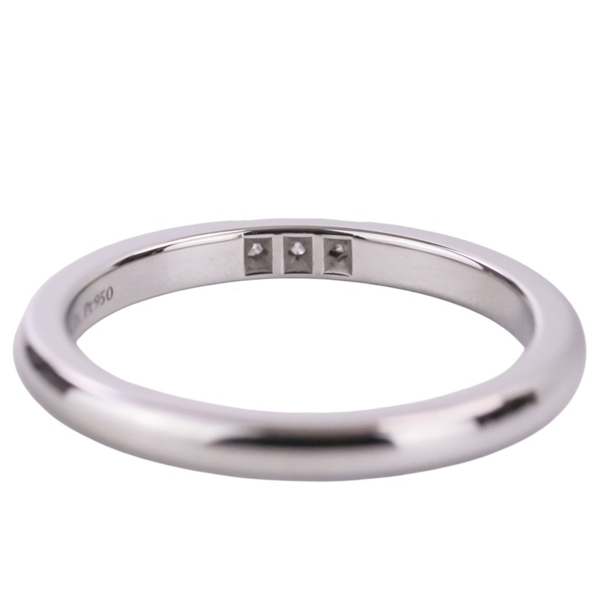 Tiffany Silver Platinum 950 Band Ring (Pre-Owned)