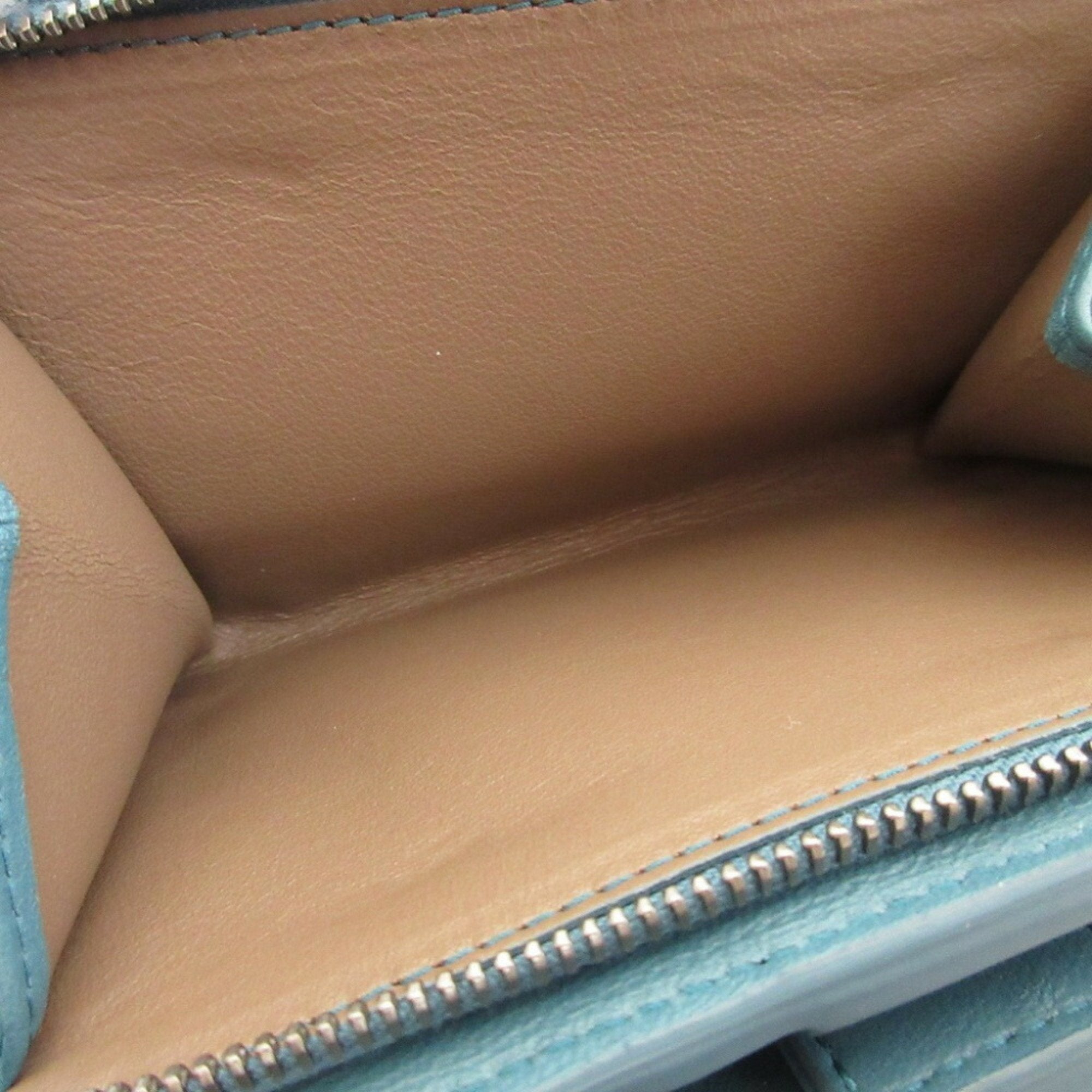 Bottega Veneta Blue Leather Wallet (Bi-Fold) (Pre-Owned)